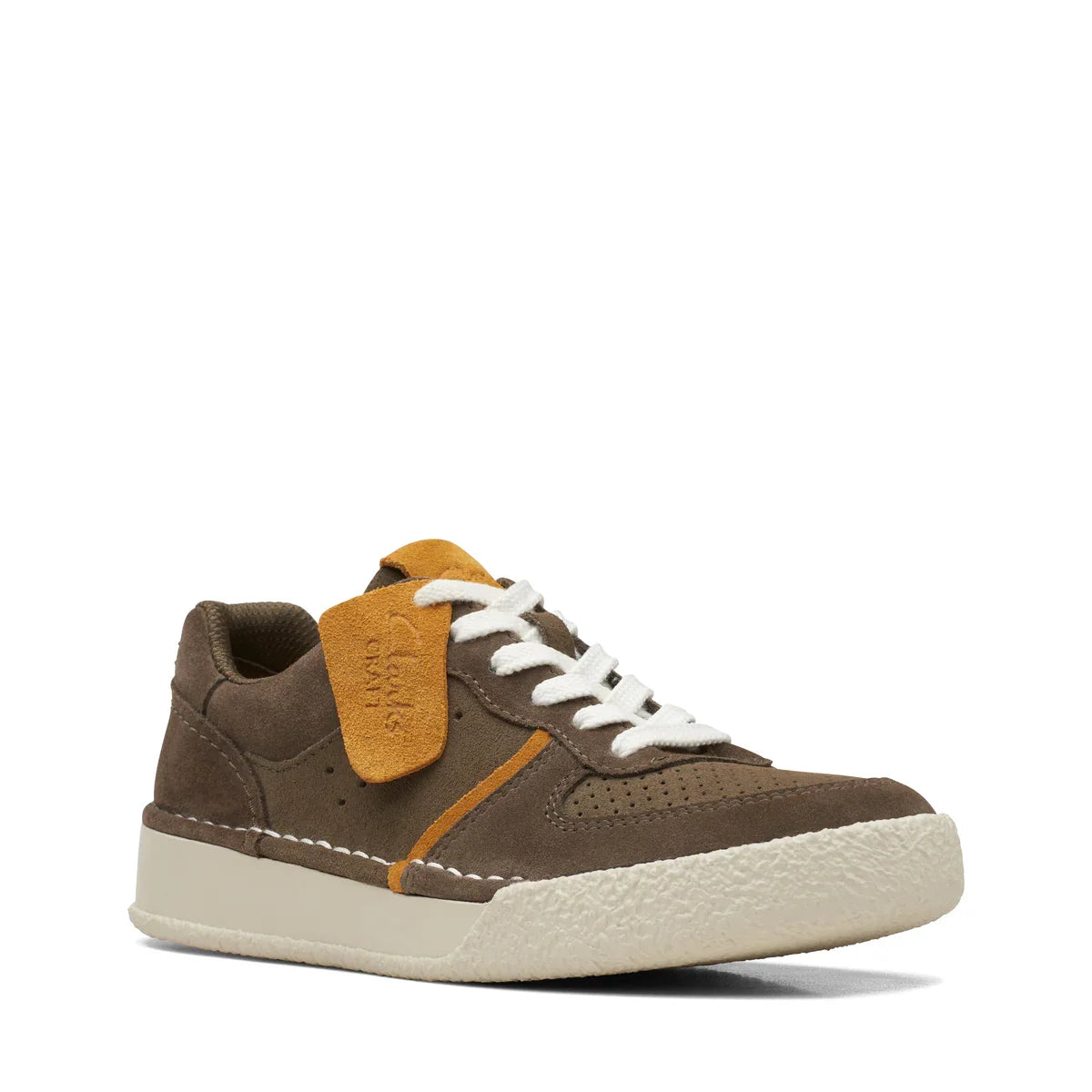 Sneakers De La Marca Clarks Para Mujer Modelo Craft Cup Court Olive Combination En Color Verde