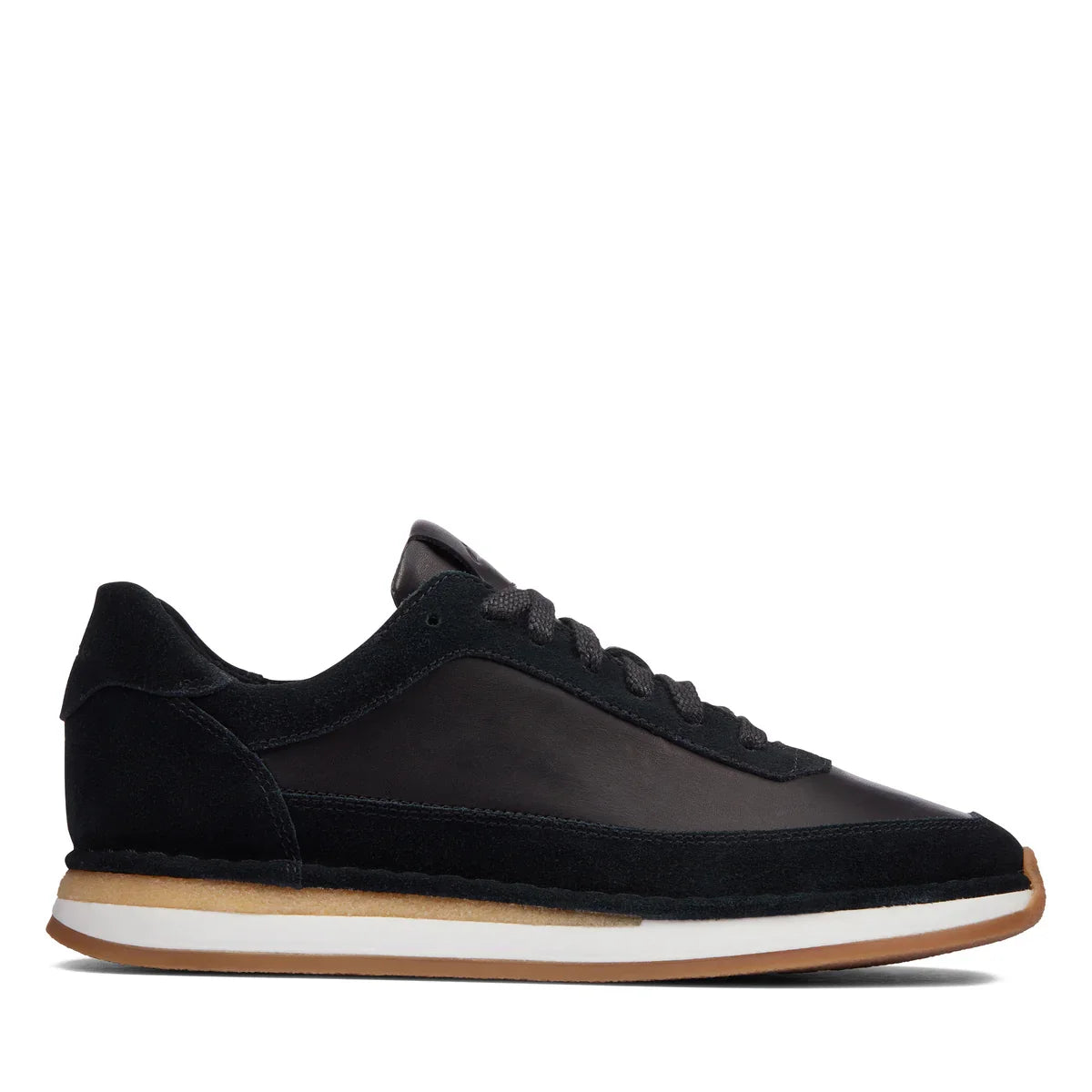 Sneakers De La Marca Clarks Para Mujer Modelo Craftrun Lace Black Combination Suede En Color Negro