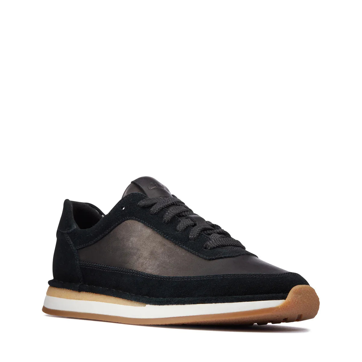 Sneakers De La Marca Clarks Para Mujer Modelo Craftrun Lace Black Combination Suede En Color Negro