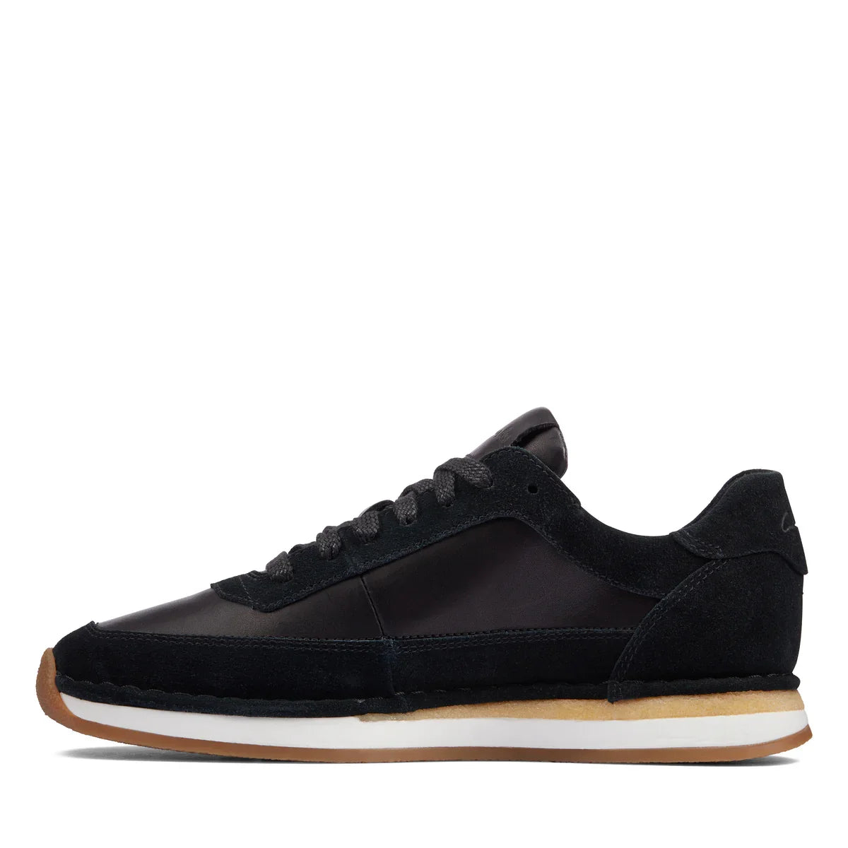 Sneakers De La Marca Clarks Para Mujer Modelo Craftrun Lace Black Combination Suede En Color Negro