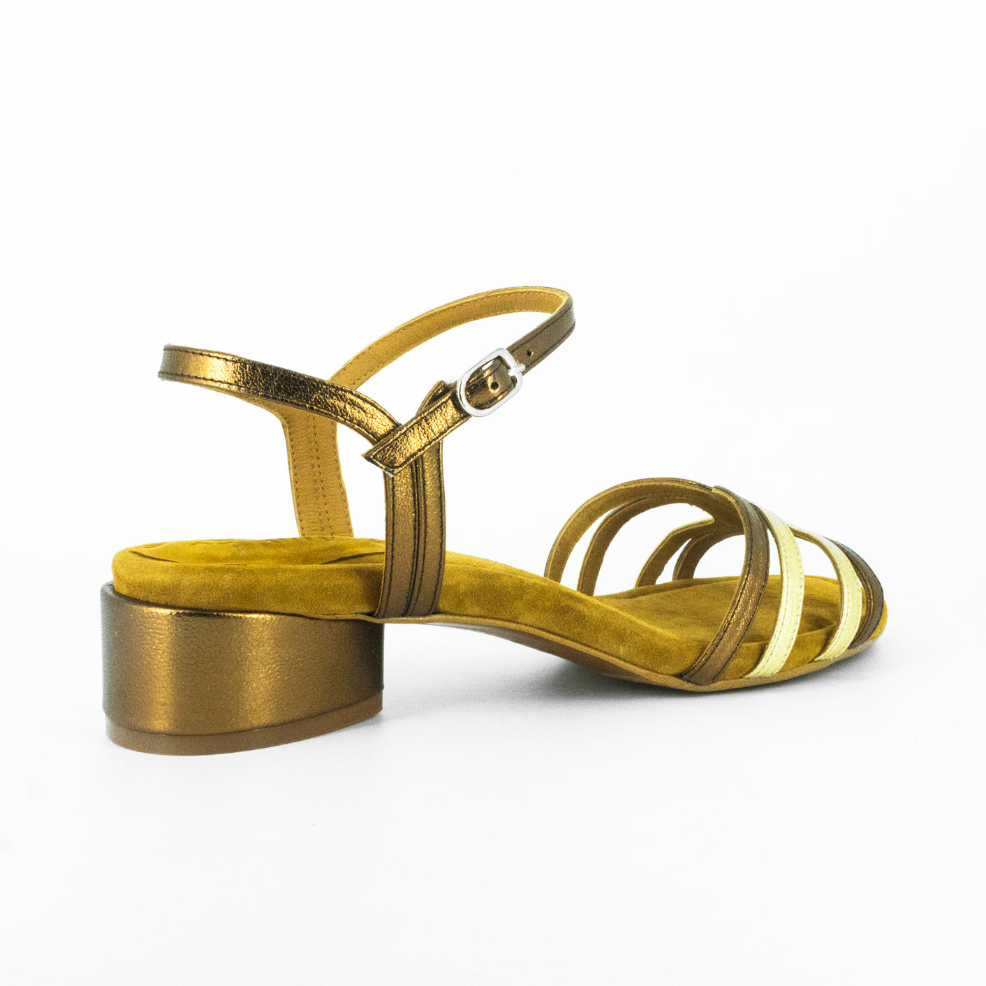 Sandalias De La Marca Audley Modelo Heloise: Tacón Galaxy Mate Cobalto