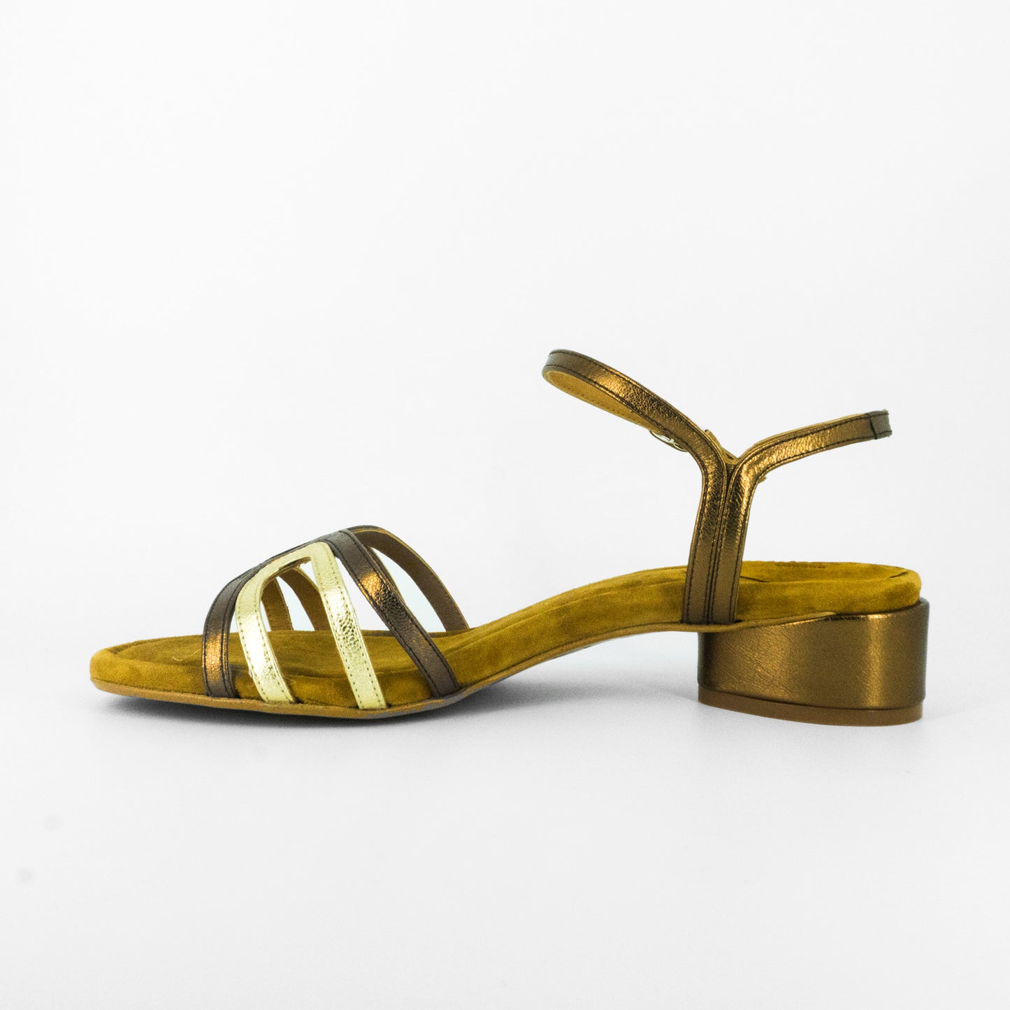 Sandalias De La Marca Audley Modelo Heloise: Tacón Galaxy Mate Cobalto