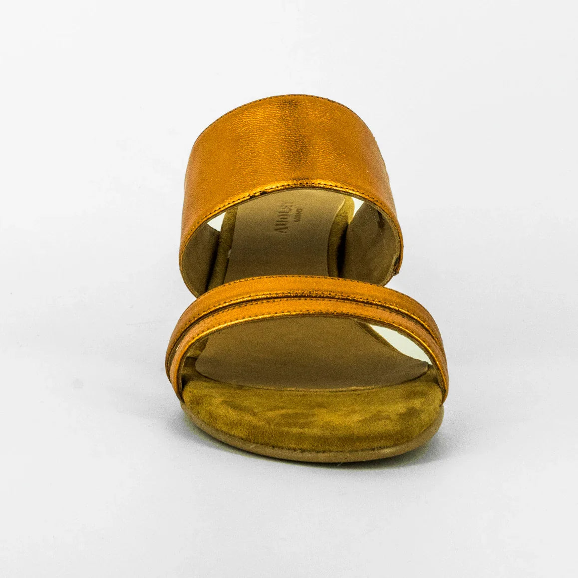 Sandalias De La Marca Audley Para Mujer Modelo Tacón Galaxy Mate Natron En Color Naranja