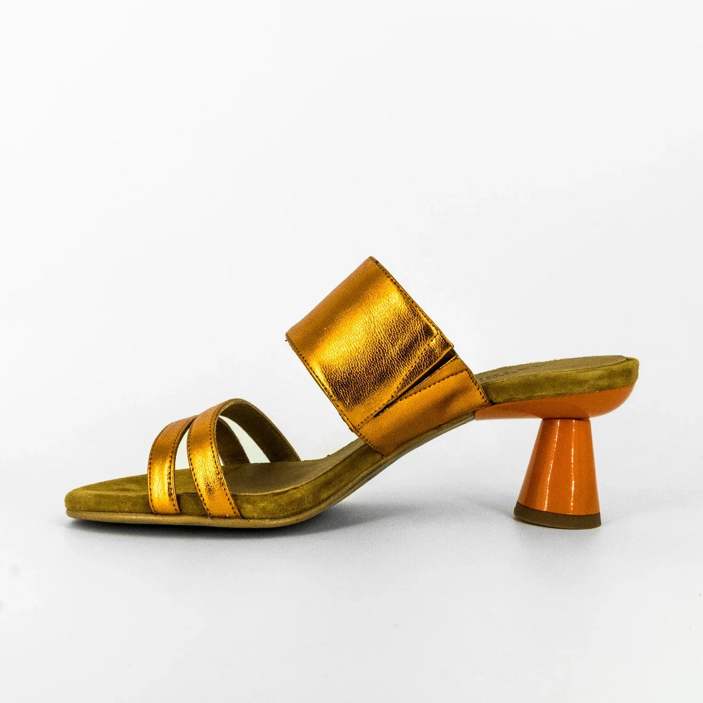 Audley Damen Sandalen, Galaxy Matte Natron Heel, Orange