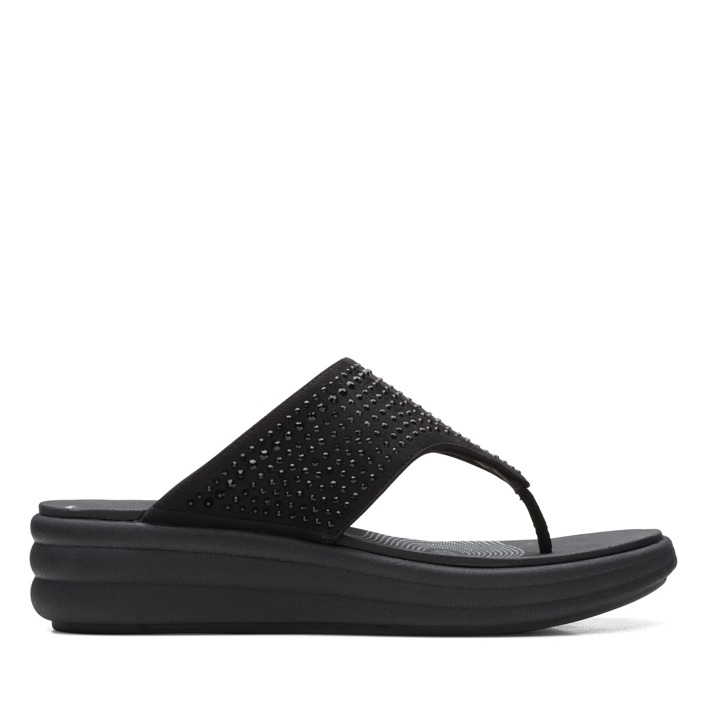 Sandalias De La Marca Clarks Para Mujer Modelo Drift Jaunt Black Interest En Color Negro