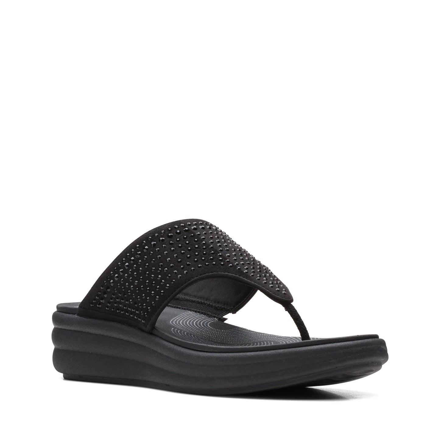 Sandalias De La Marca Clarks Para Mujer Modelo Drift Jaunt Black Interest En Color Negro