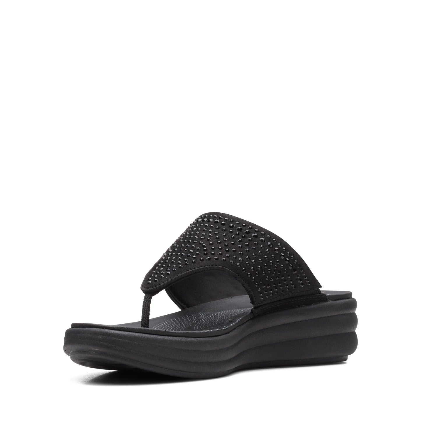 Sandalias De La Marca Clarks Para Mujer Modelo Drift Jaunt Black Interest En Color Negro