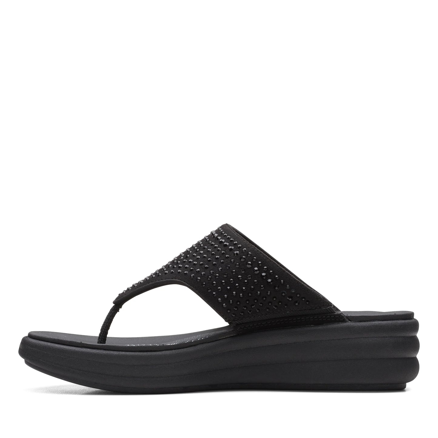 Sandalias De La Marca Clarks Para Mujer Modelo Drift Jaunt Black Interest En Color Negro