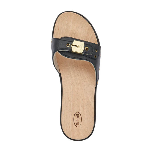 Sandały damskie Scholl Iconic Pescura Carroarmato 1004 Black F30551 w kolorze czarnym