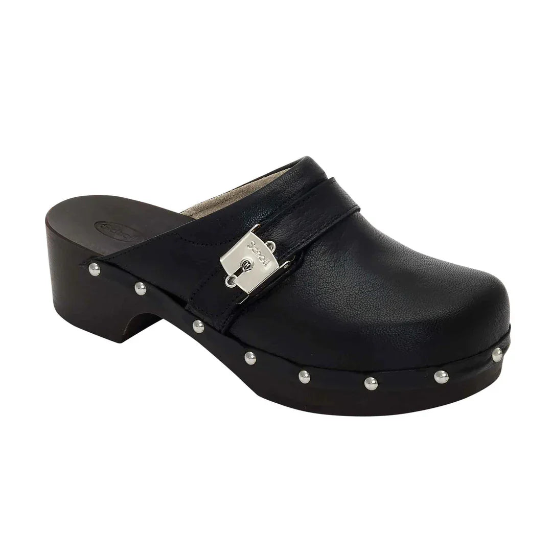 Scholl Iconic Pescura Clog 50 1004 Schwarz F29983 Damen Clogs