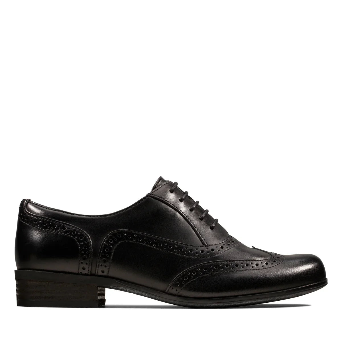 Zapatos Casual De La Marca Clarks Para Mujer Modelo Hamble Oak Black Leather En Color Negro