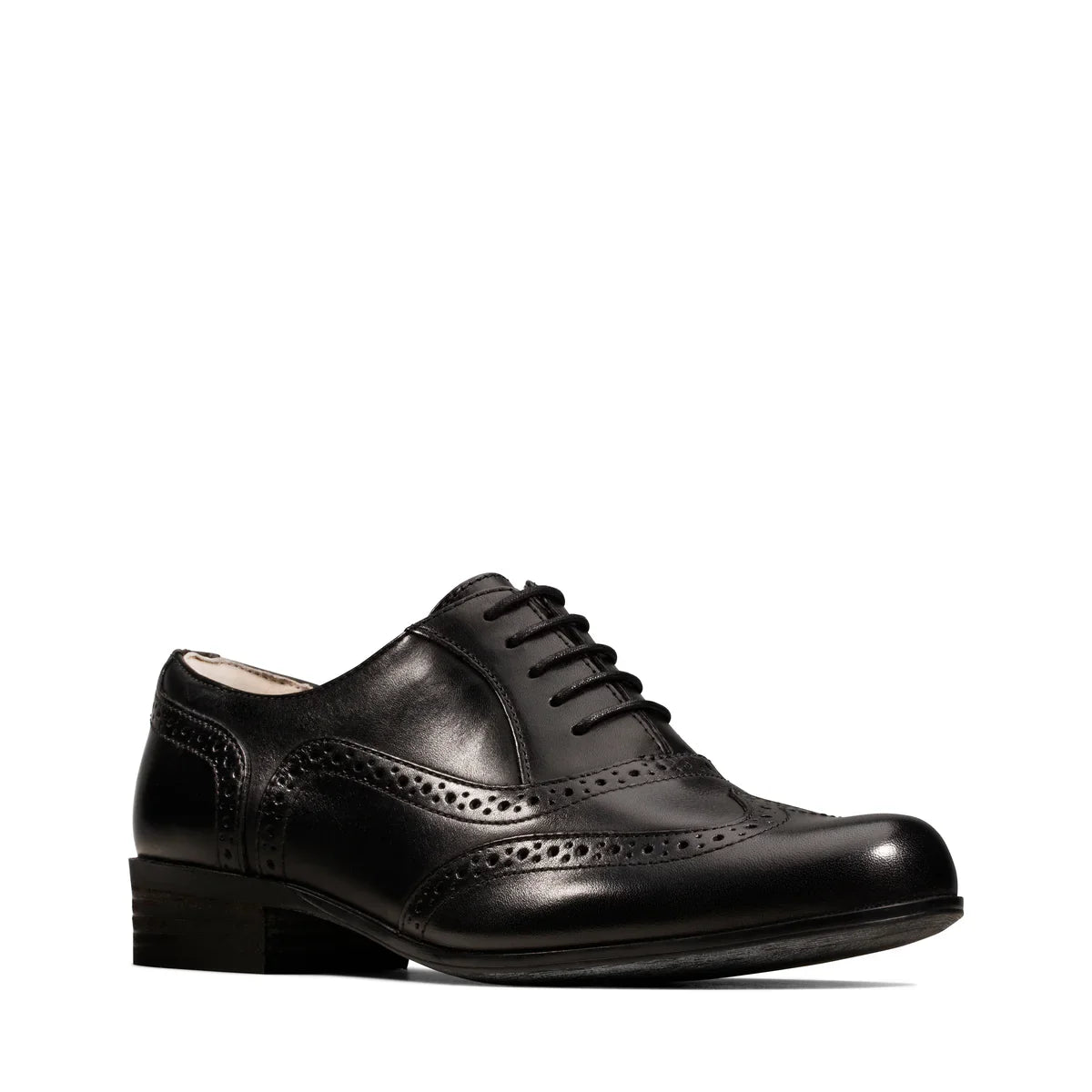 Zapatos Casual De La Marca Clarks Para Mujer Modelo Hamble Oak Black Leather En Color Negro