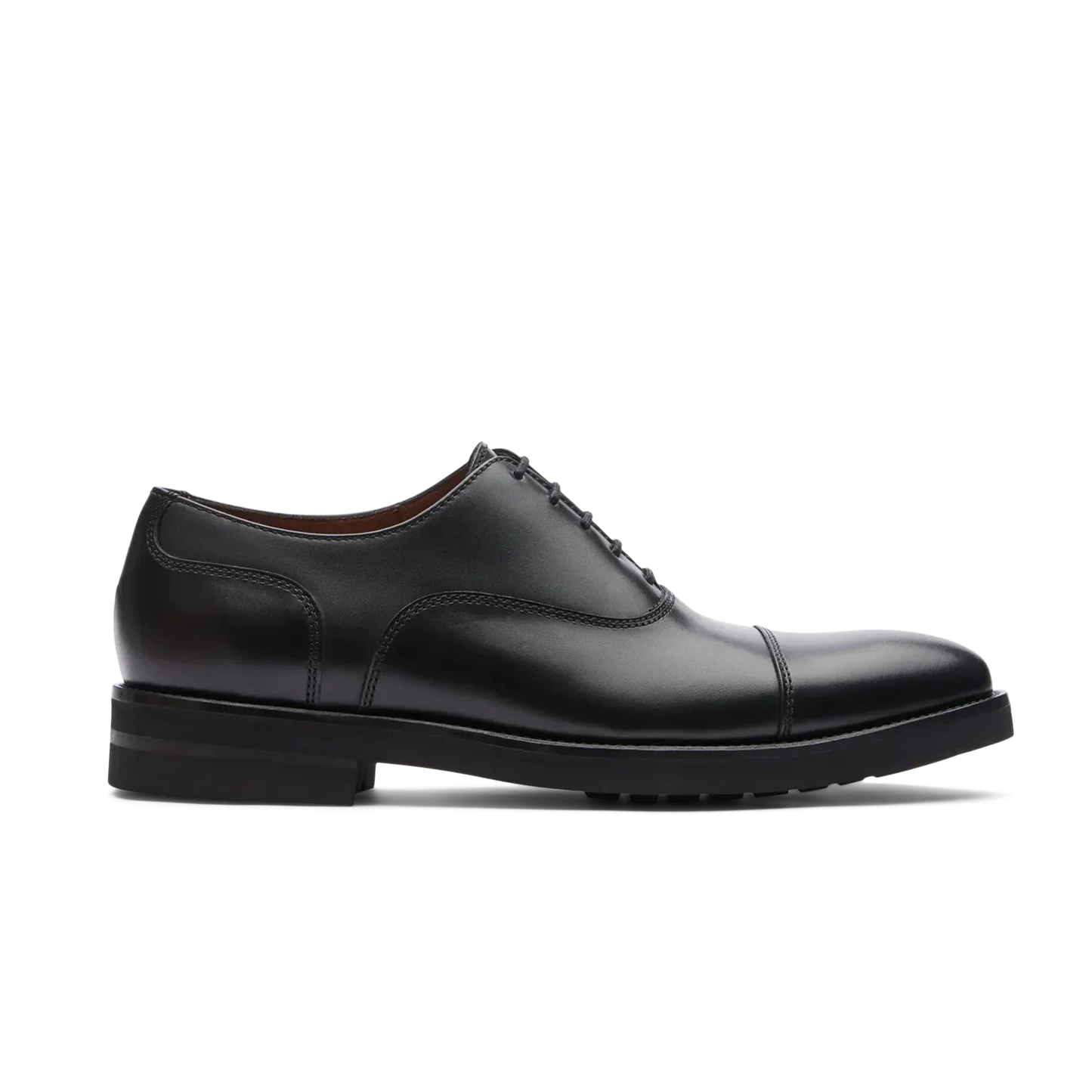 Chaussures Oxford Holborn pour homme Lottusse en cuir de vache brossé noir