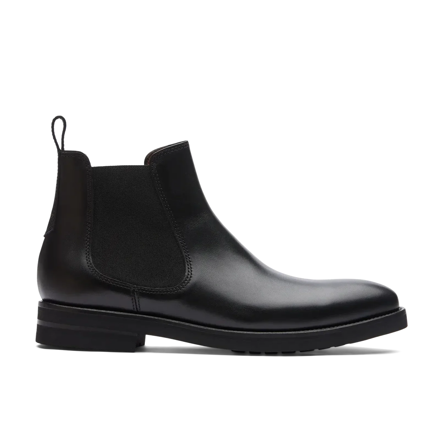 Bottines Chelsea Holborn noires en cuir de vache brossé pour homme de Lottusse