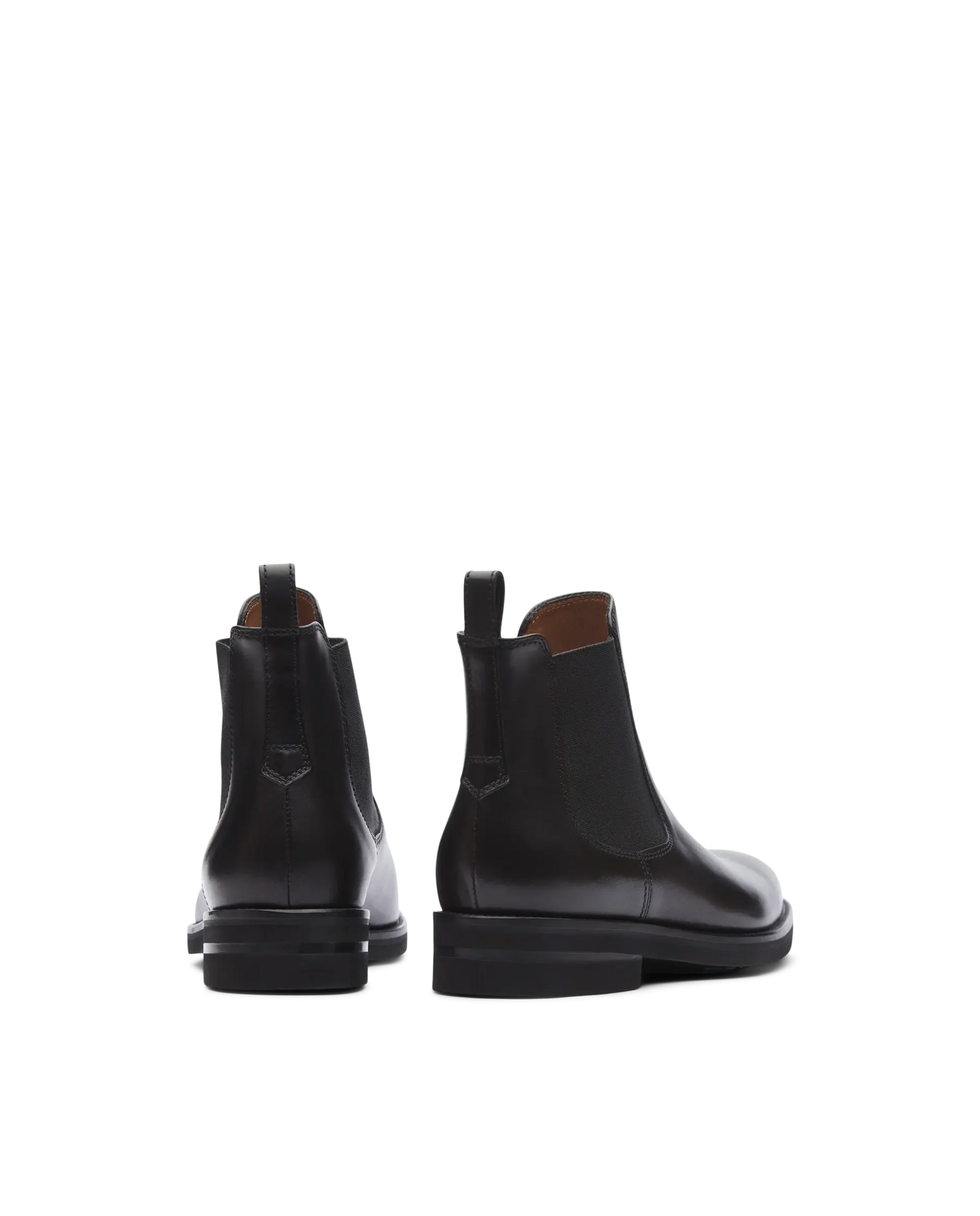 Bottines Chelsea Holborn noires en cuir de vache brossé pour homme de Lottusse