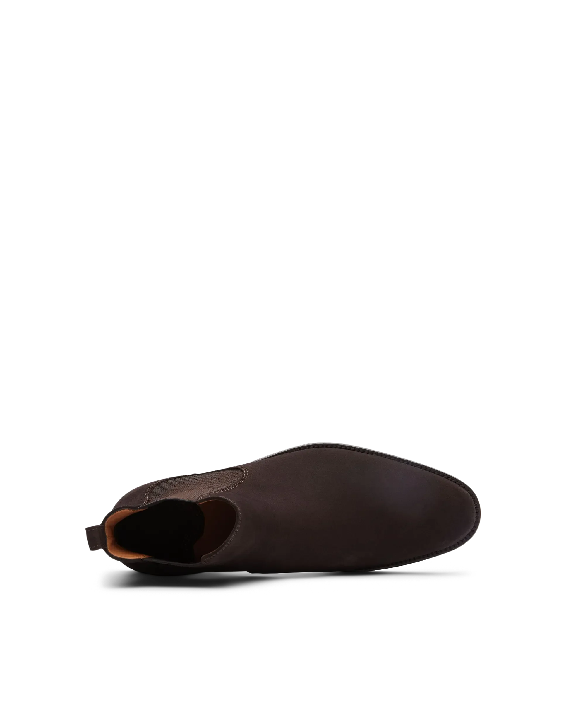 LOTTUSSE 男士切尔西靴,Holborn Moka,棕色绒面小牛皮