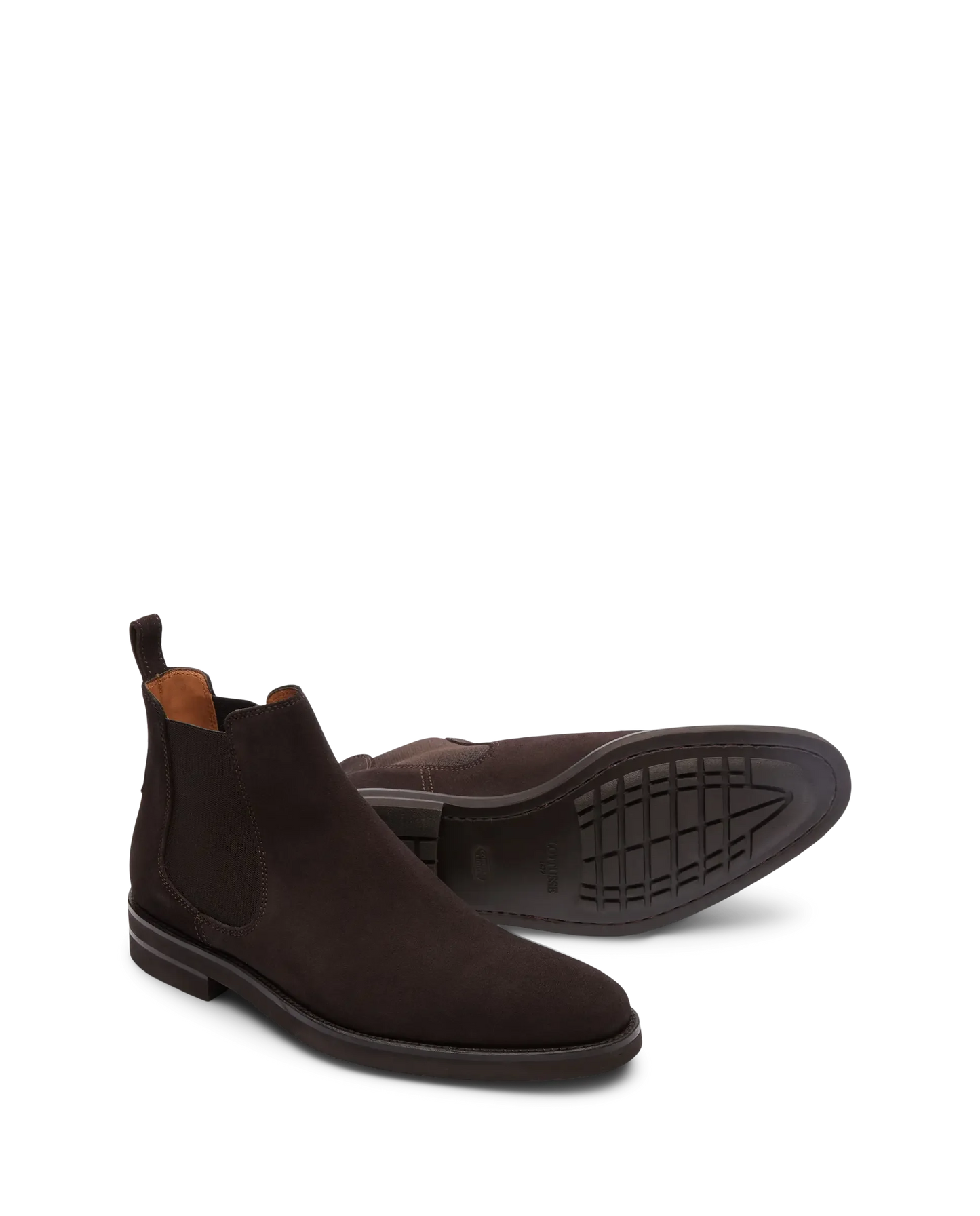 Bottines Chelsea en daim marron Holborn Moka pour homme de Lottusse