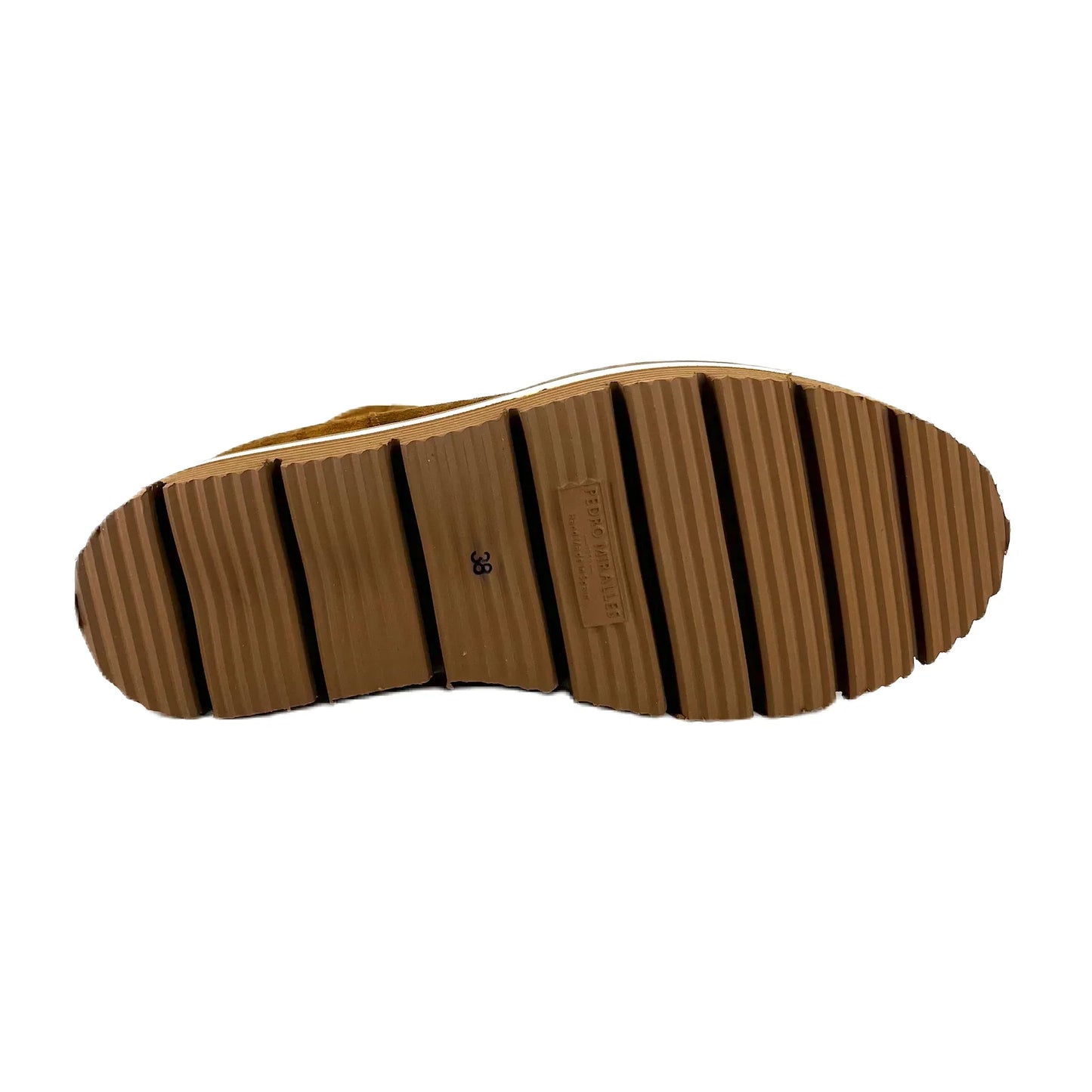 Botines De La Marca Pedro Miralles Modelo Velour Nobuk Marrón Mod 22301