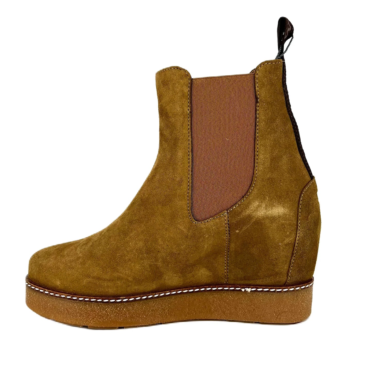Botines Chelsea De La Marca Pedro Miralles Modelo Velour Birra 22308
