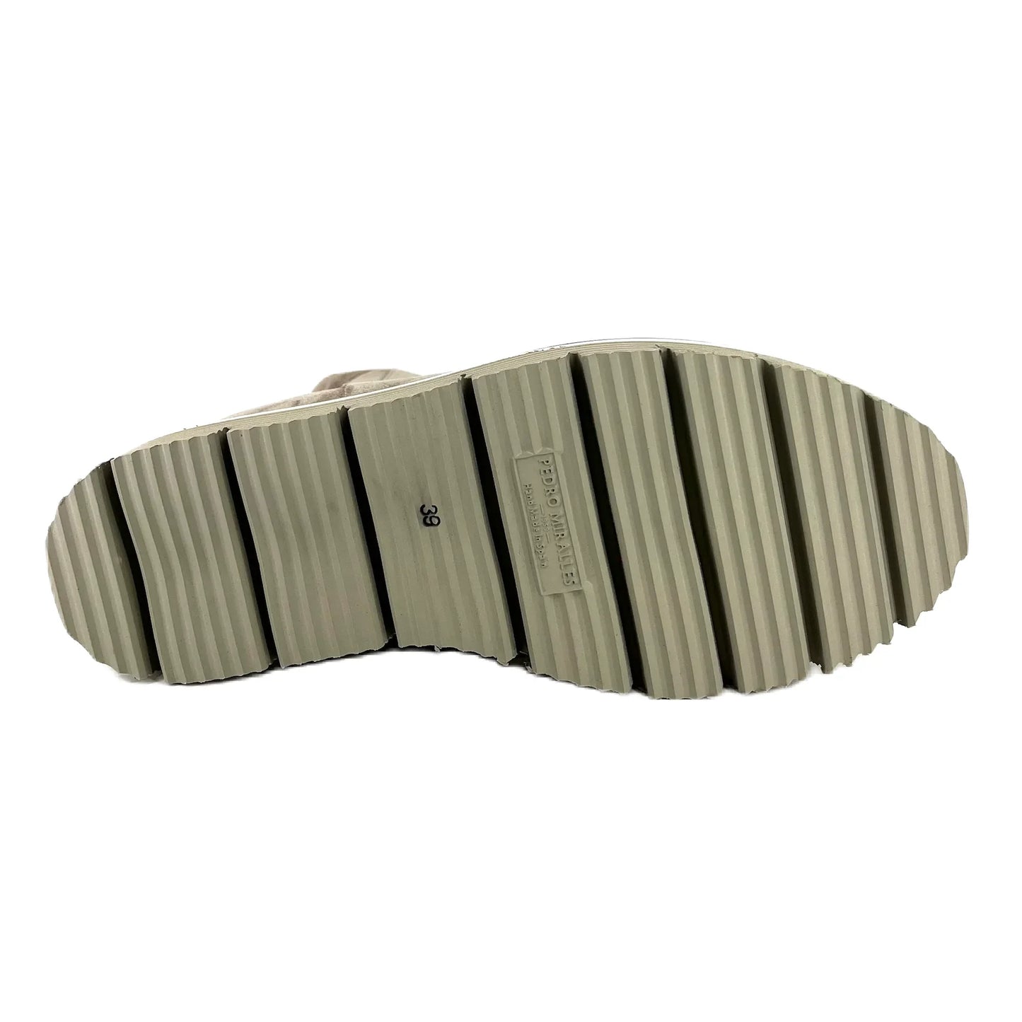 Botines De La Marca Pedro Miralles Modelo Velour Peltro Mod 22301