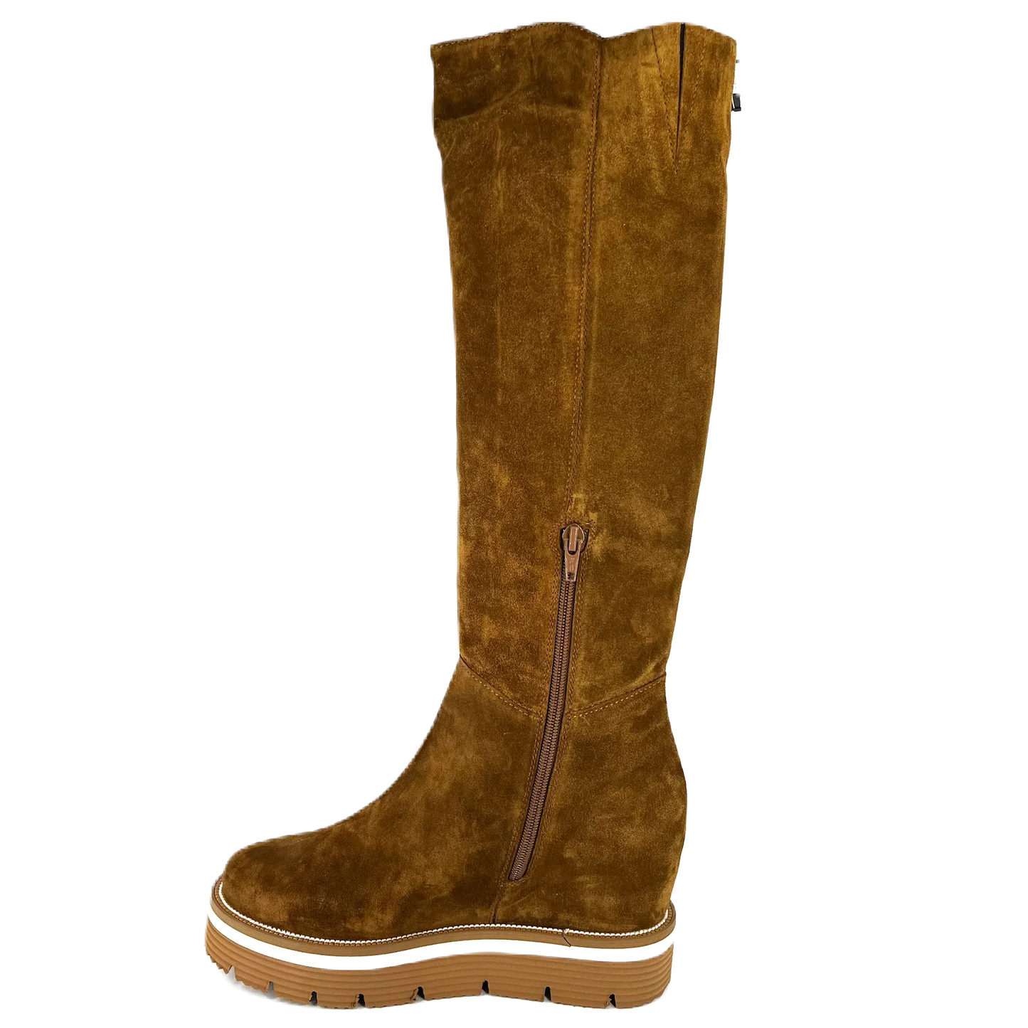Botas De La Marca Pedro Miralles Para Mujer Modelo Velour Mod 22300En Color Marrón