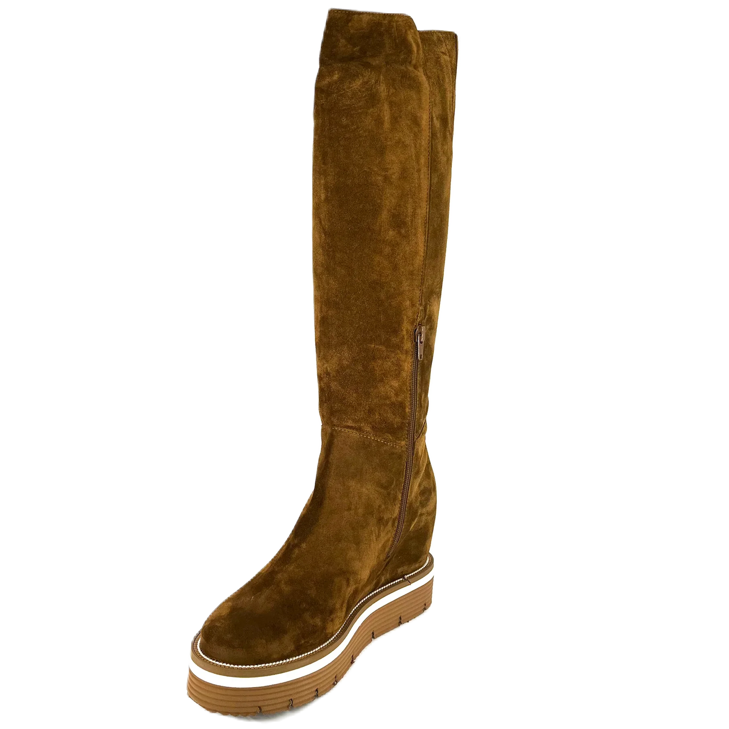Botas De La Marca Pedro Miralles Para Mujer Modelo Velour Mod 22300En Color Marrón