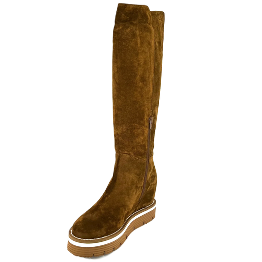 Pedro Miralles Dames Velours Laarzen, Model 22300, Bruin