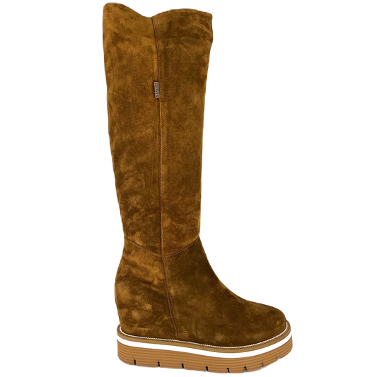 Pedro Miralles Dames Velours Laarzen, Model 22300, Bruin