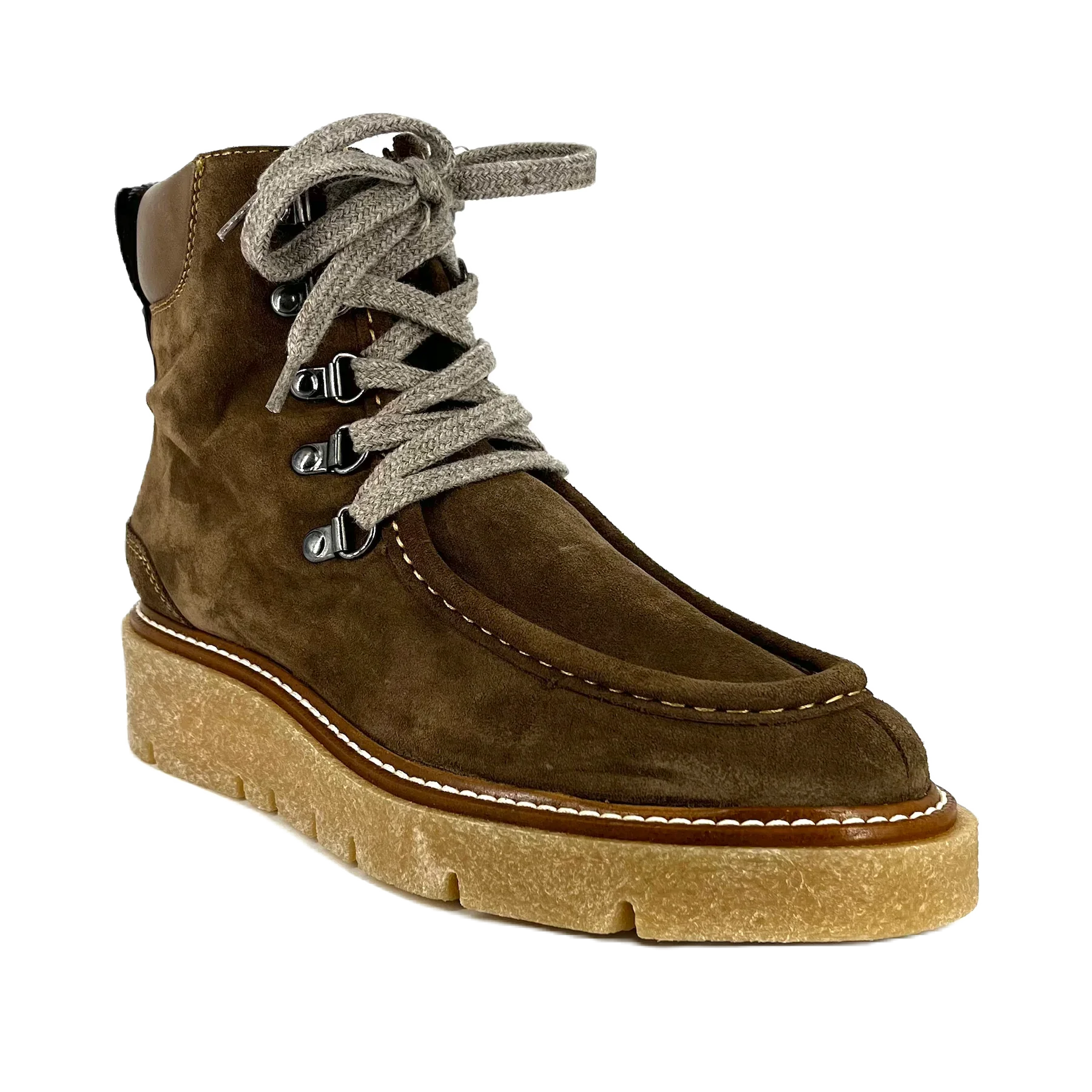 Pedro Miralles 女式踝靴,型号 Mod 22201,Velour Fango,棕色