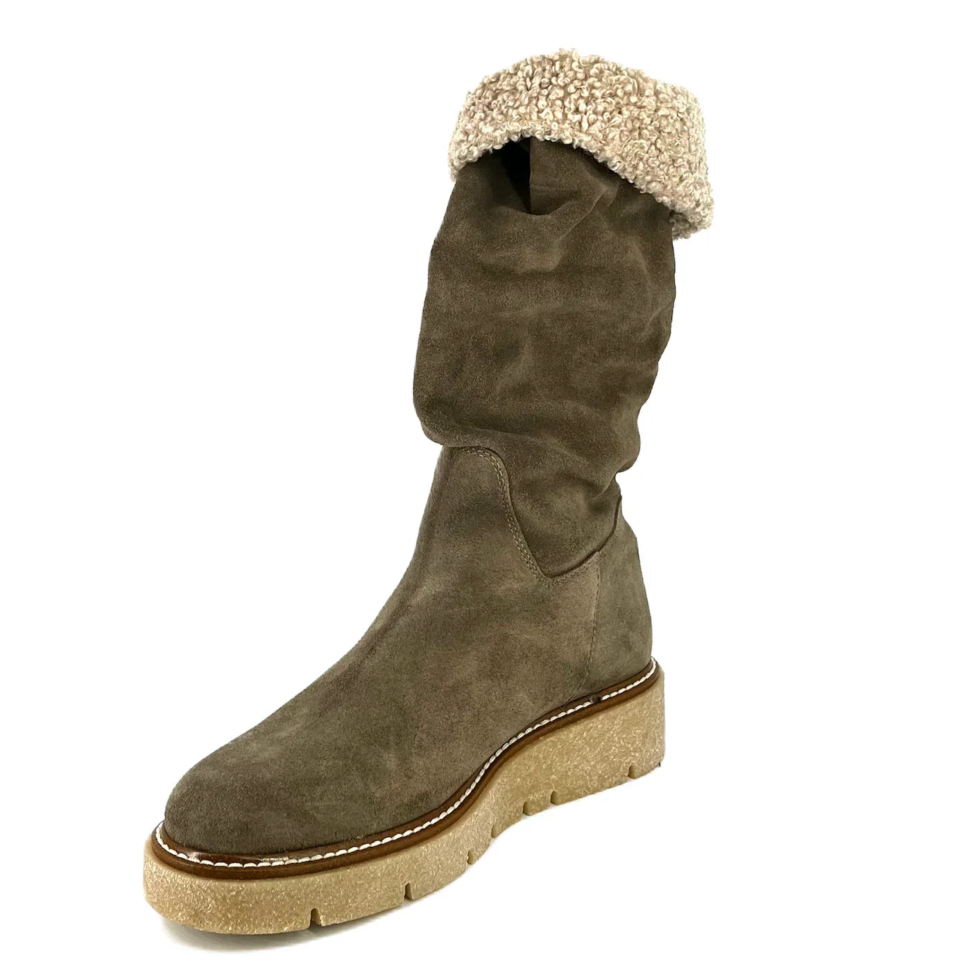 Botas De La Marca Pedro Miralles Para Mujer Modelo Mod 22206 Velour FangoEn Color Marrón