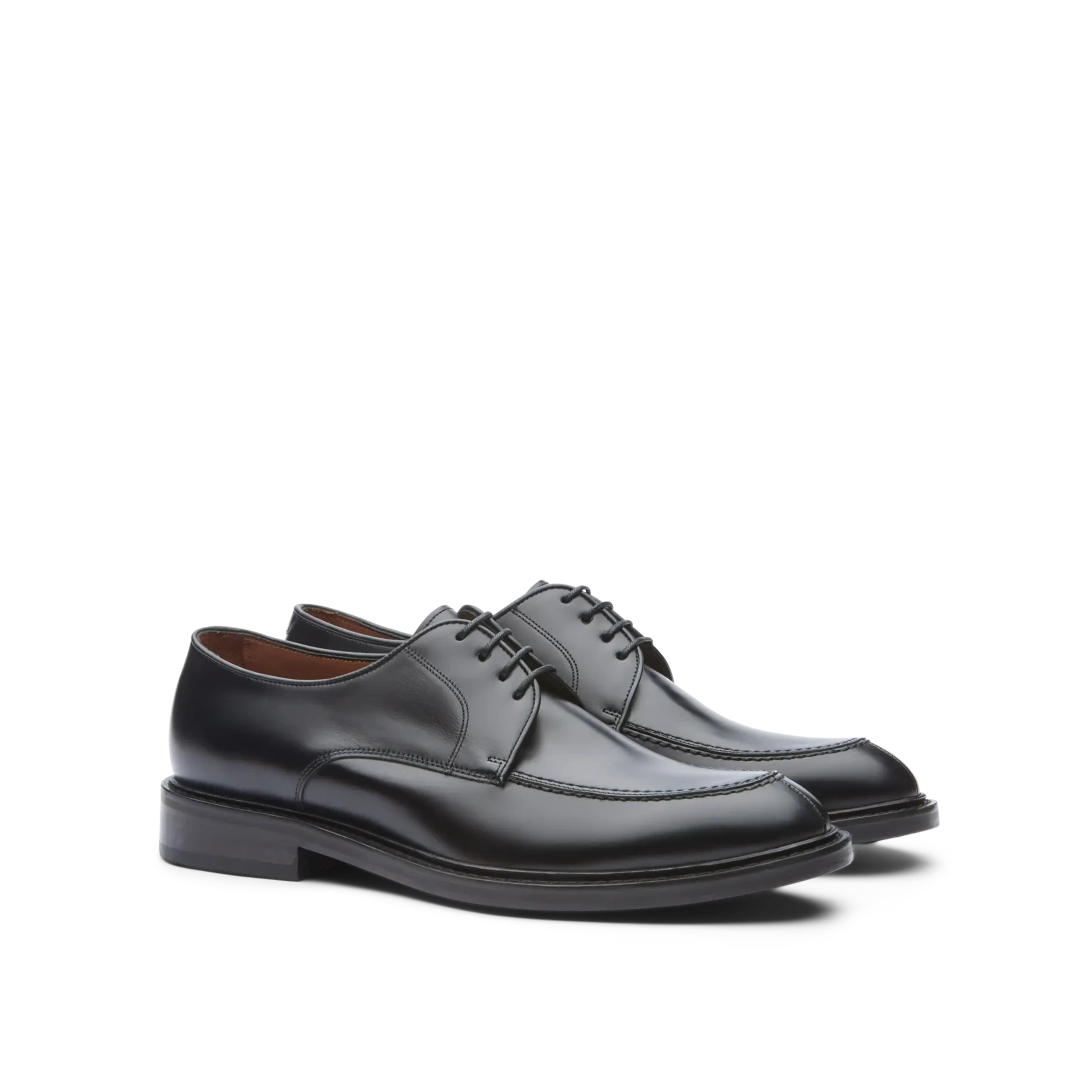 Zapatos Oxford De La Marca Lottusse Para Hombre Modelo Harrys Derbys De Vacuno SemibrillanteEn Color Negro