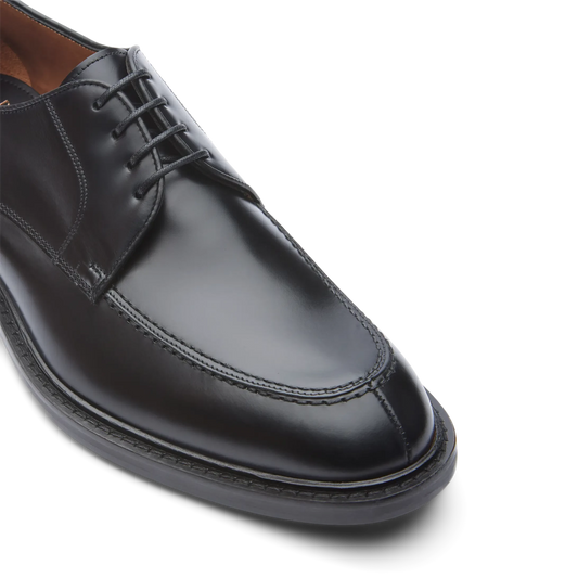 Zapatos Oxford De La Marca Lottusse Para Hombre Modelo Harrys Derbys De Vacuno SemibrillanteEn Color Negro
