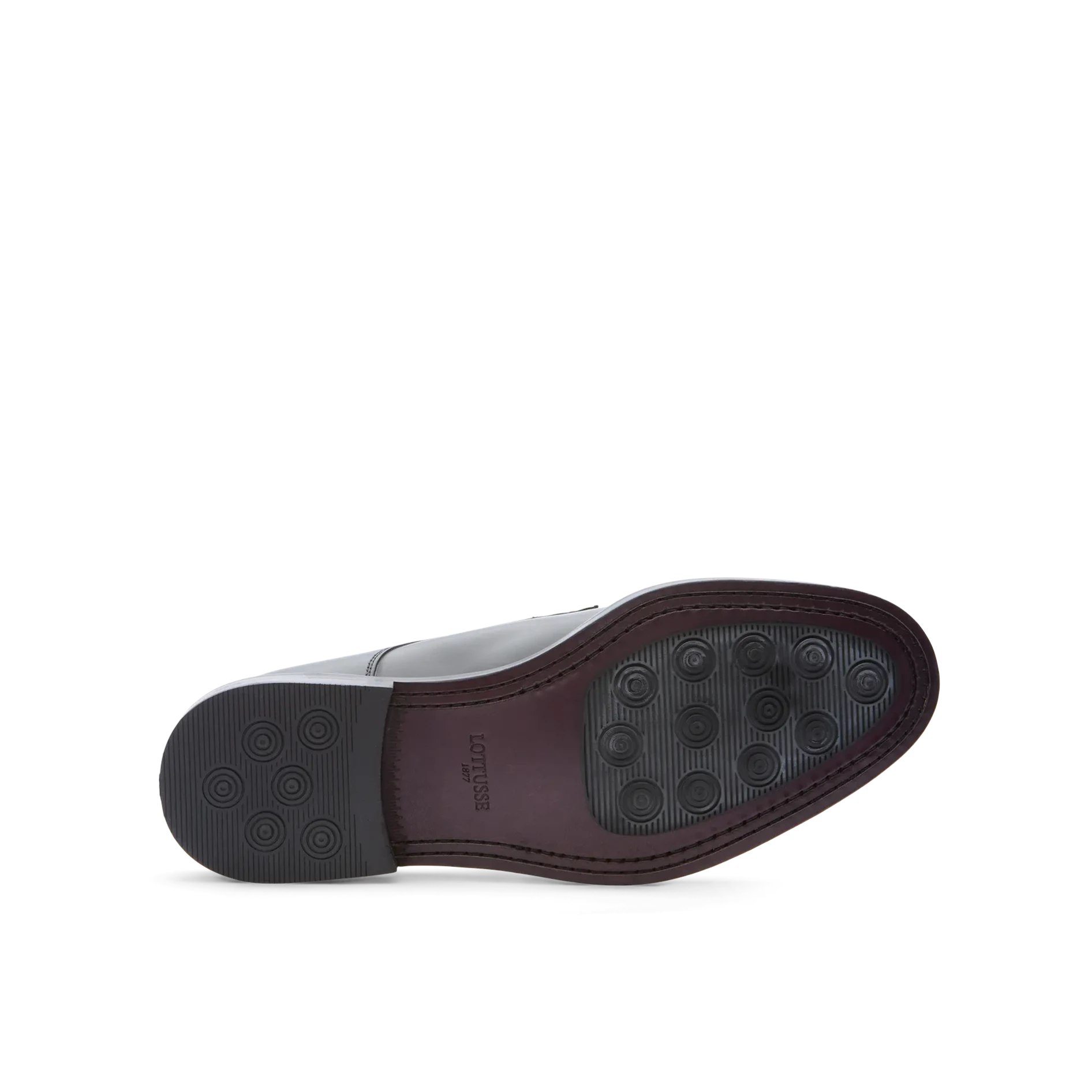Zapatos Oxford De La Marca Lottusse Para Hombre Modelo Harrys Derbys De Vacuno SemibrillanteEn Color Negro