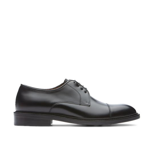 Чоловічі оксфордські туфлі LOTTUSSE, Harrys Derbys, напівглянсова коров'яча шкіра, чорні