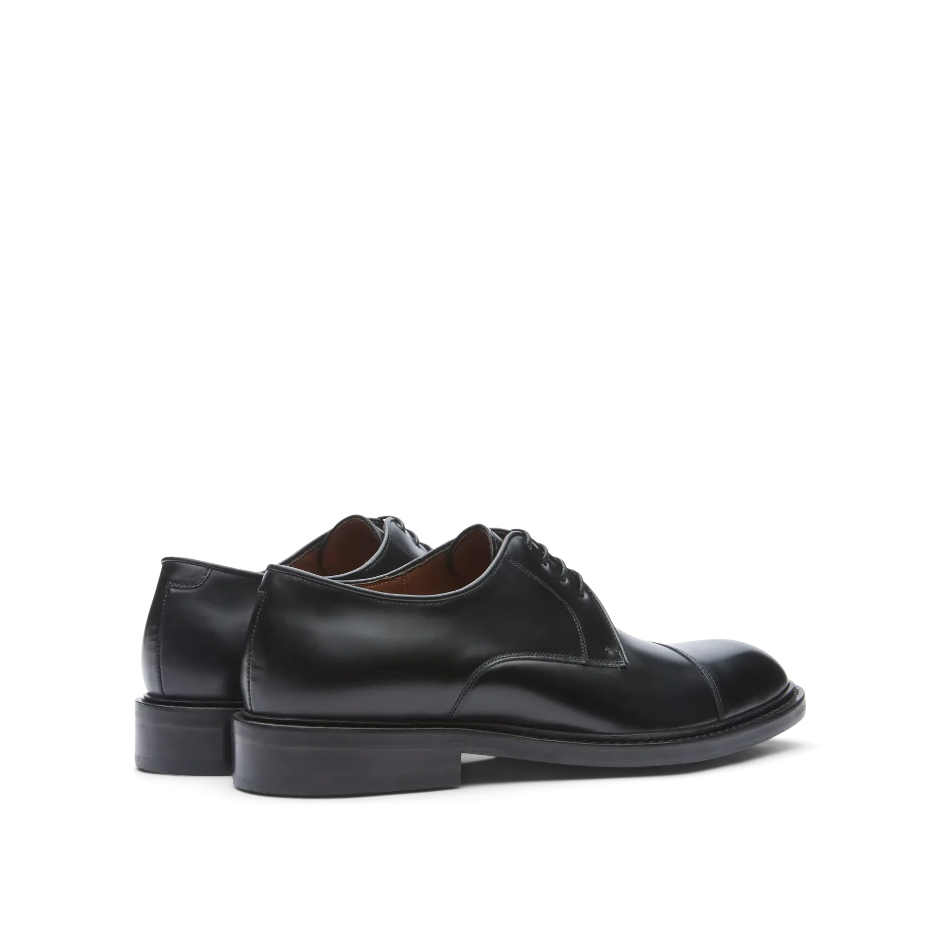 Zapatos Oxford De La Marca Lottusse Para Hombre Modelo Harrys Derbys De Vacuno SemibrillanteEn Color Negro