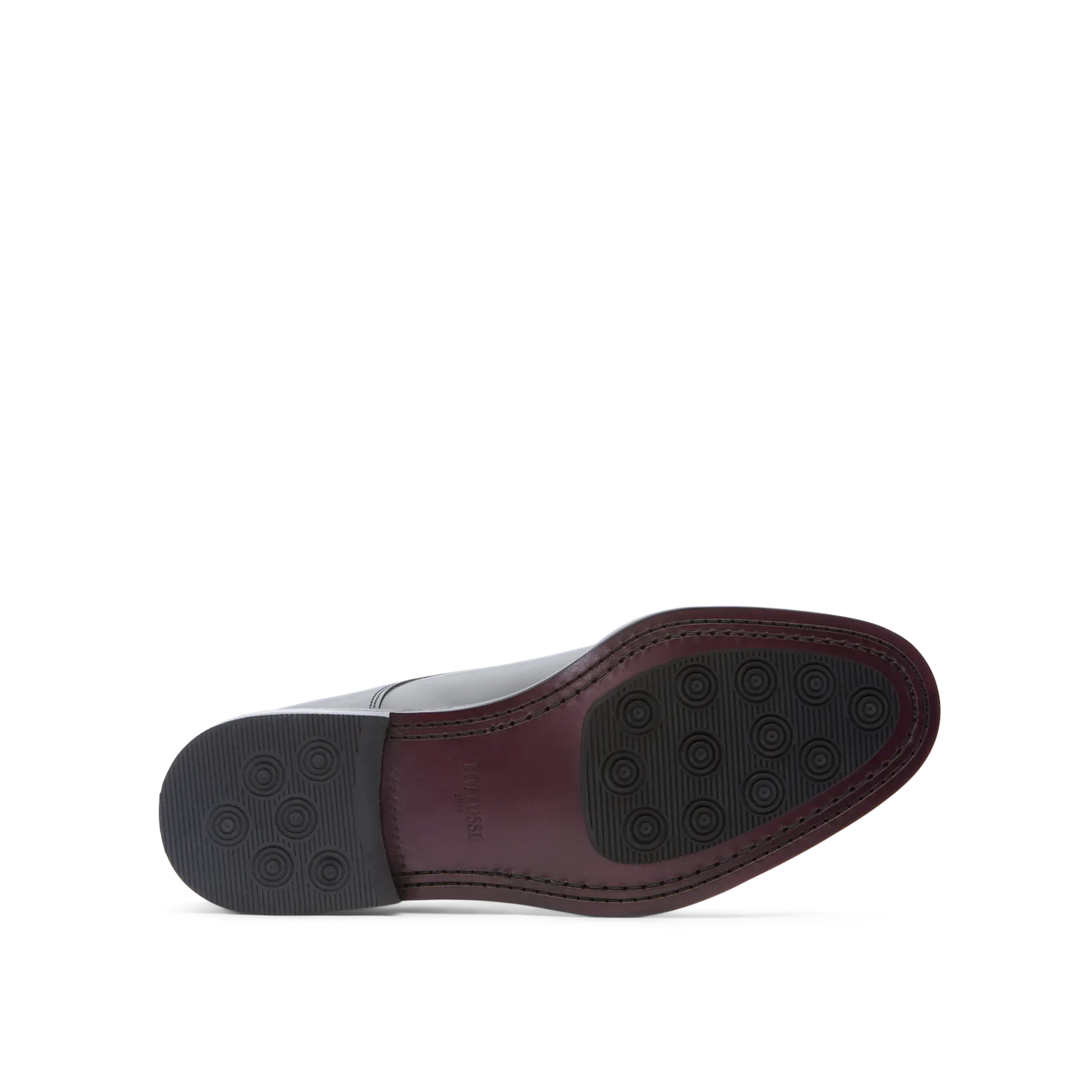 Chaussures Oxford Lottusse pour homme, modèle Harrys Derbys, en cuir de vachette semi-brillant noir