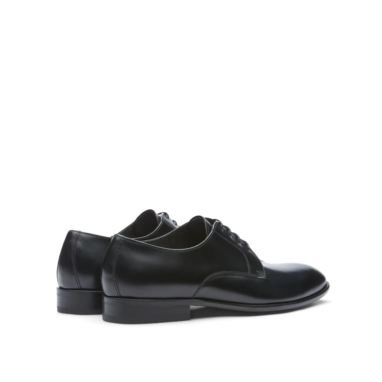 Chaussures Derby Oxford Regent Lottusse pour homme en cuir de vachette semi-brillant noir