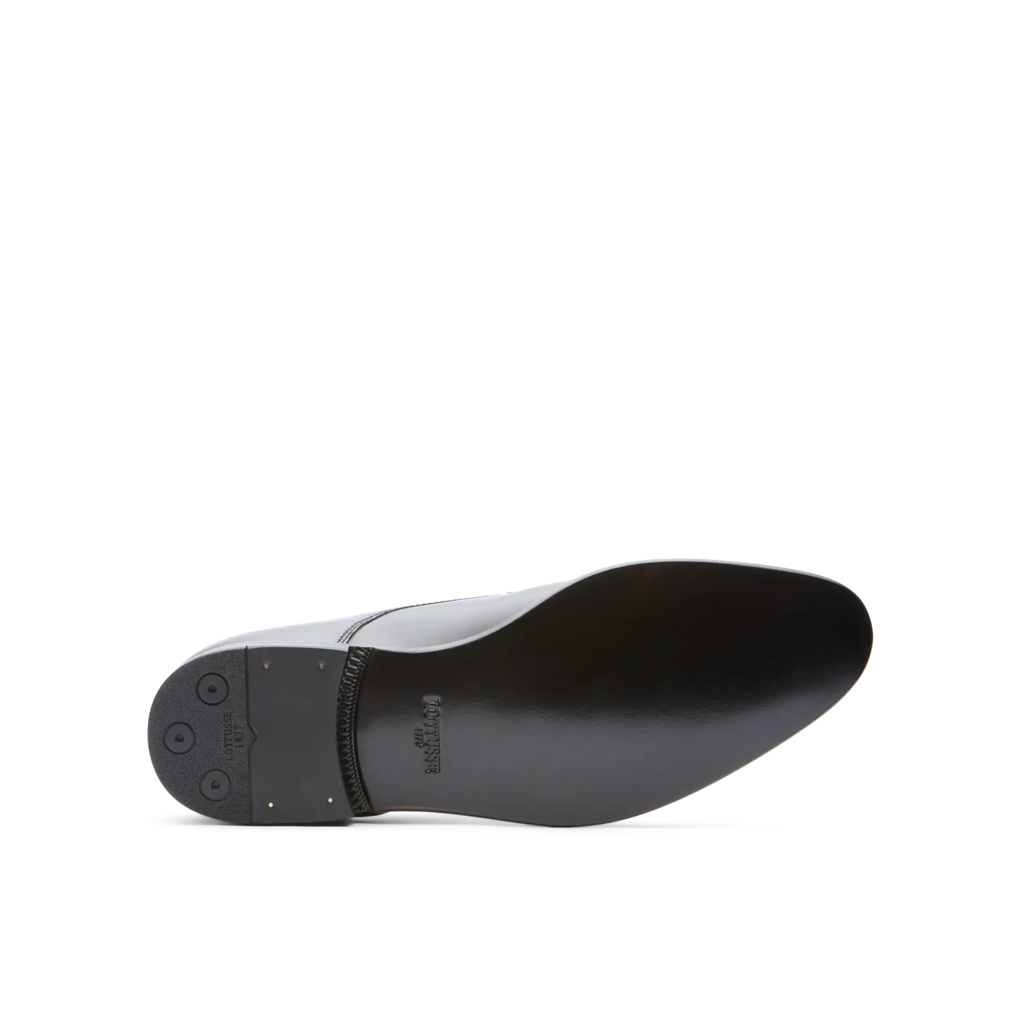 Chaussures Derby Oxford Regent Lottusse pour homme en cuir de vachette semi-brillant noir