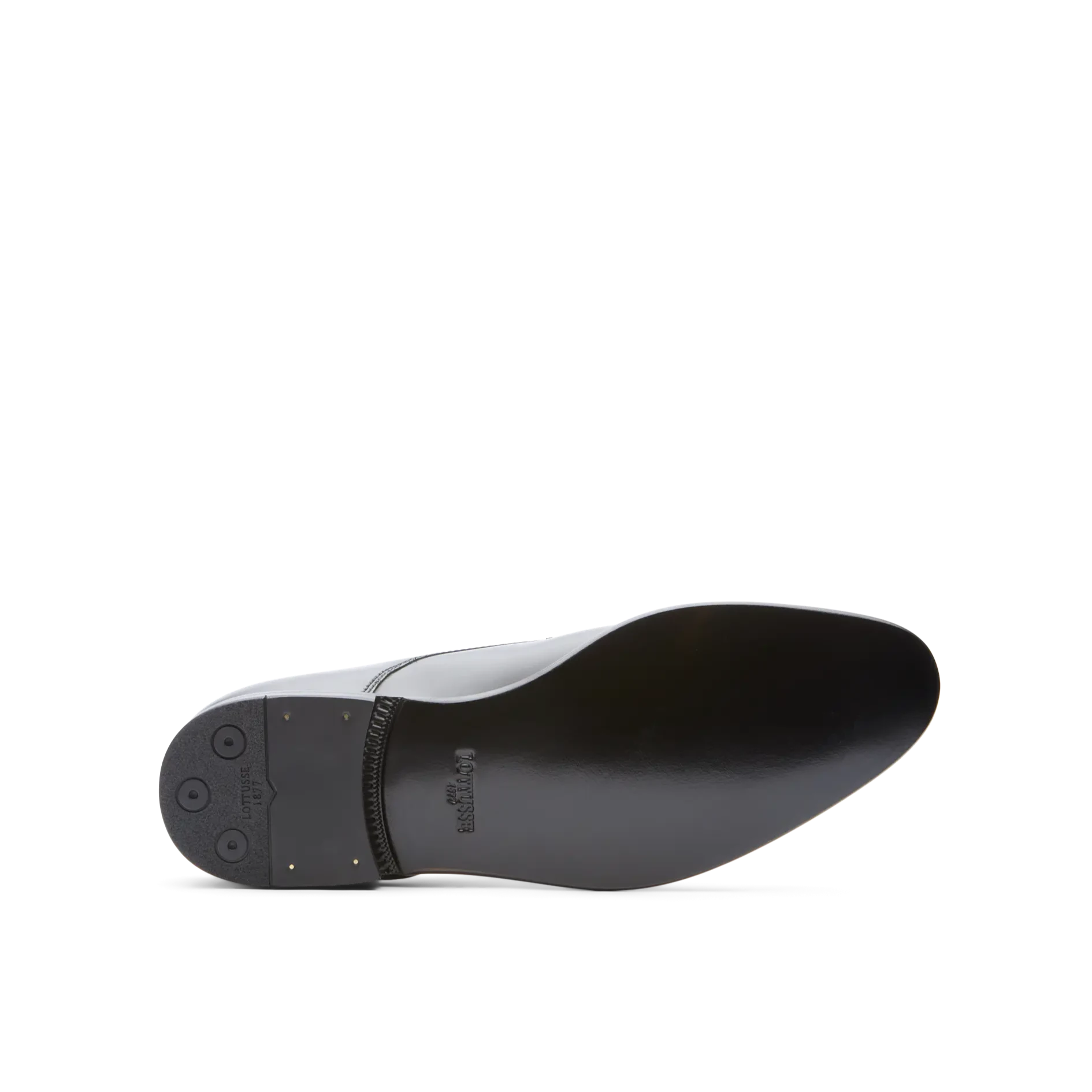 Zapatos Oxford De La Marca Lottusse Para Hombre Modelo Regent Derbys De Vacuno SemibrillanteEn Color Negro