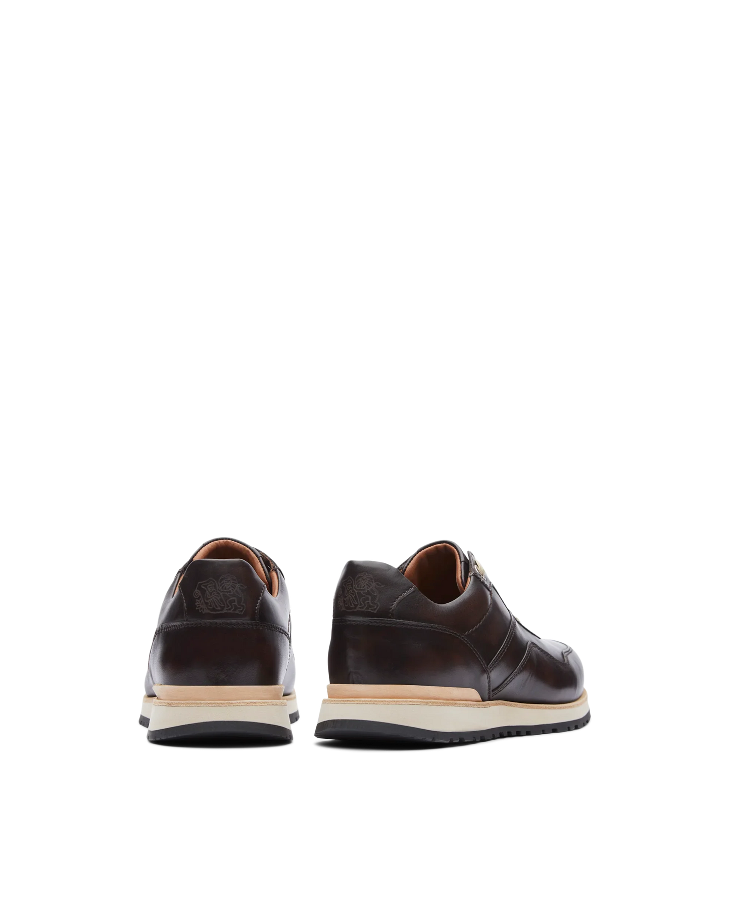 Lottusse Herren Dress Sneakers, Modell Tokyo Moka, aus gebürstetem Rindsleder in Braun