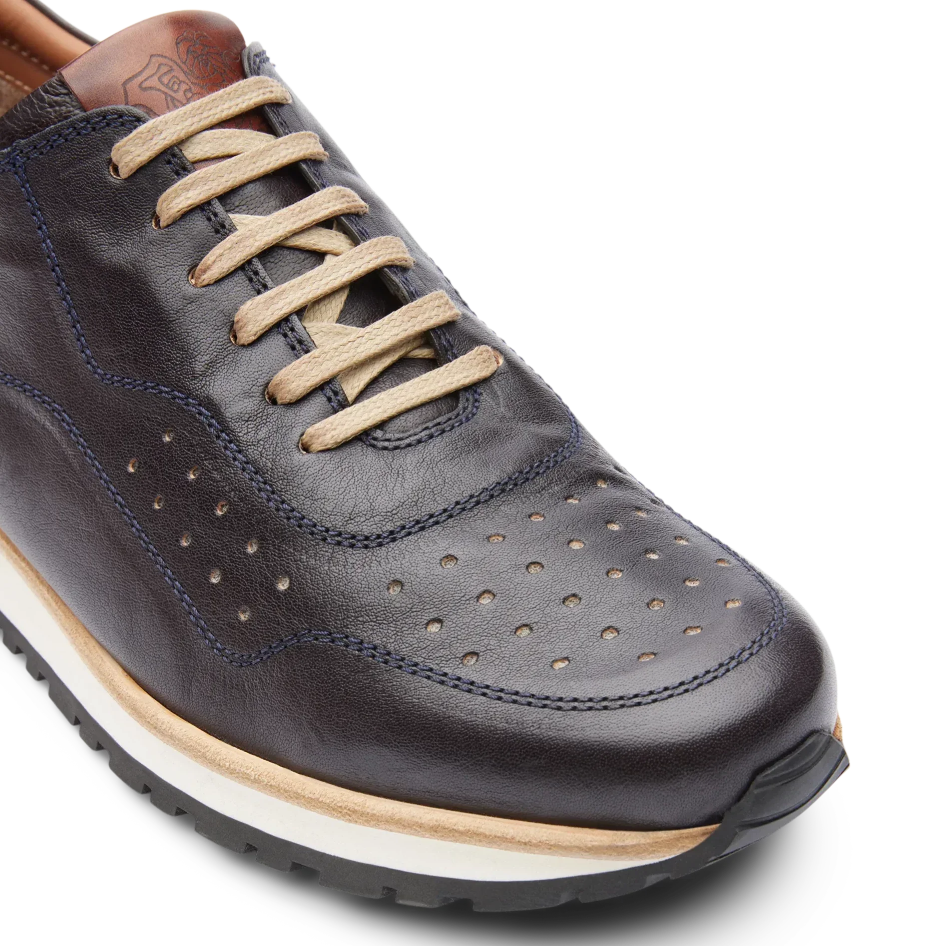 Sneakers De La Marca Lottusse Para Hombre Modelo Cang Marino Ebony Tb En Color Azul