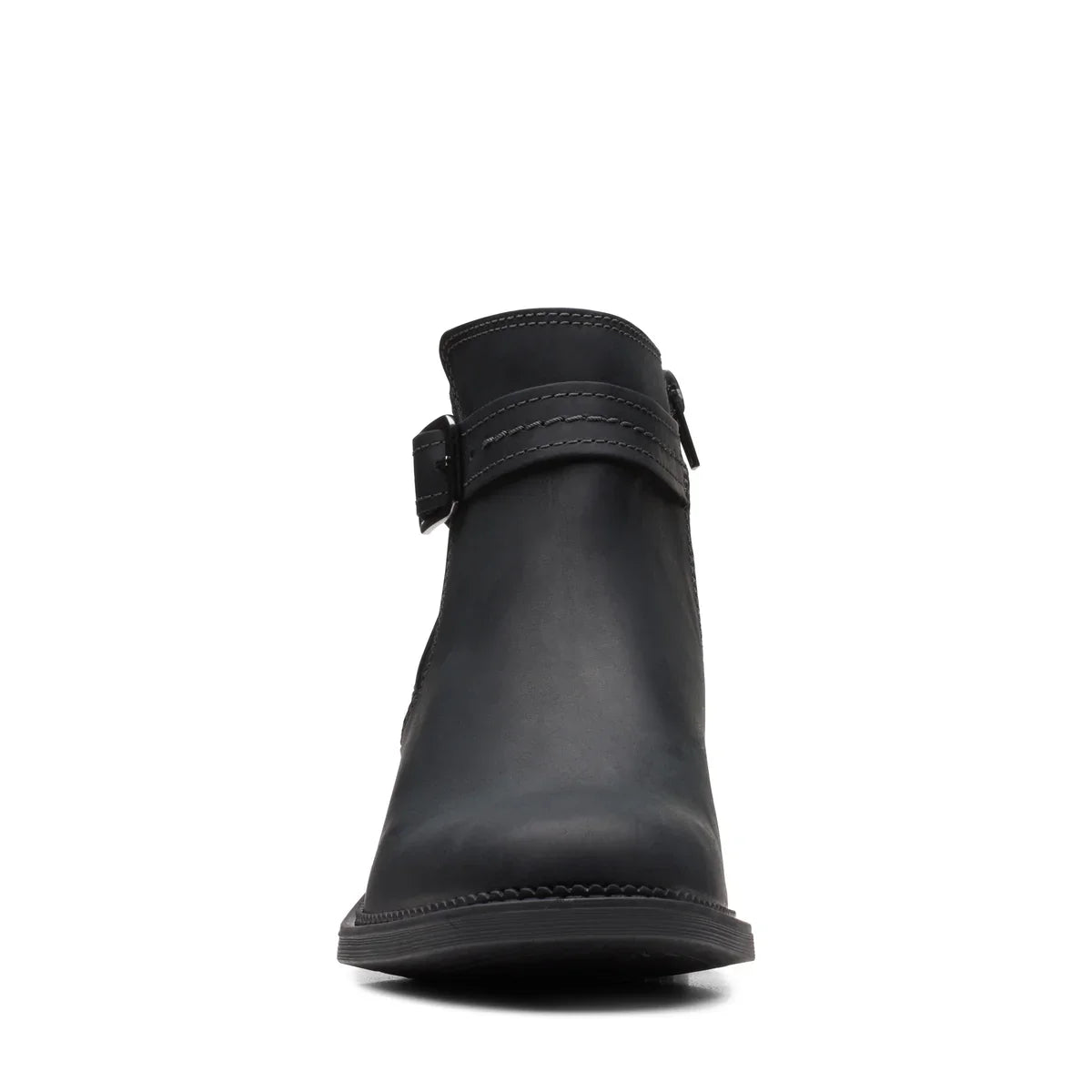 Botines De La Marca Clarks Para Mujer Modelo Maye Strap Black Leather En Color Negro