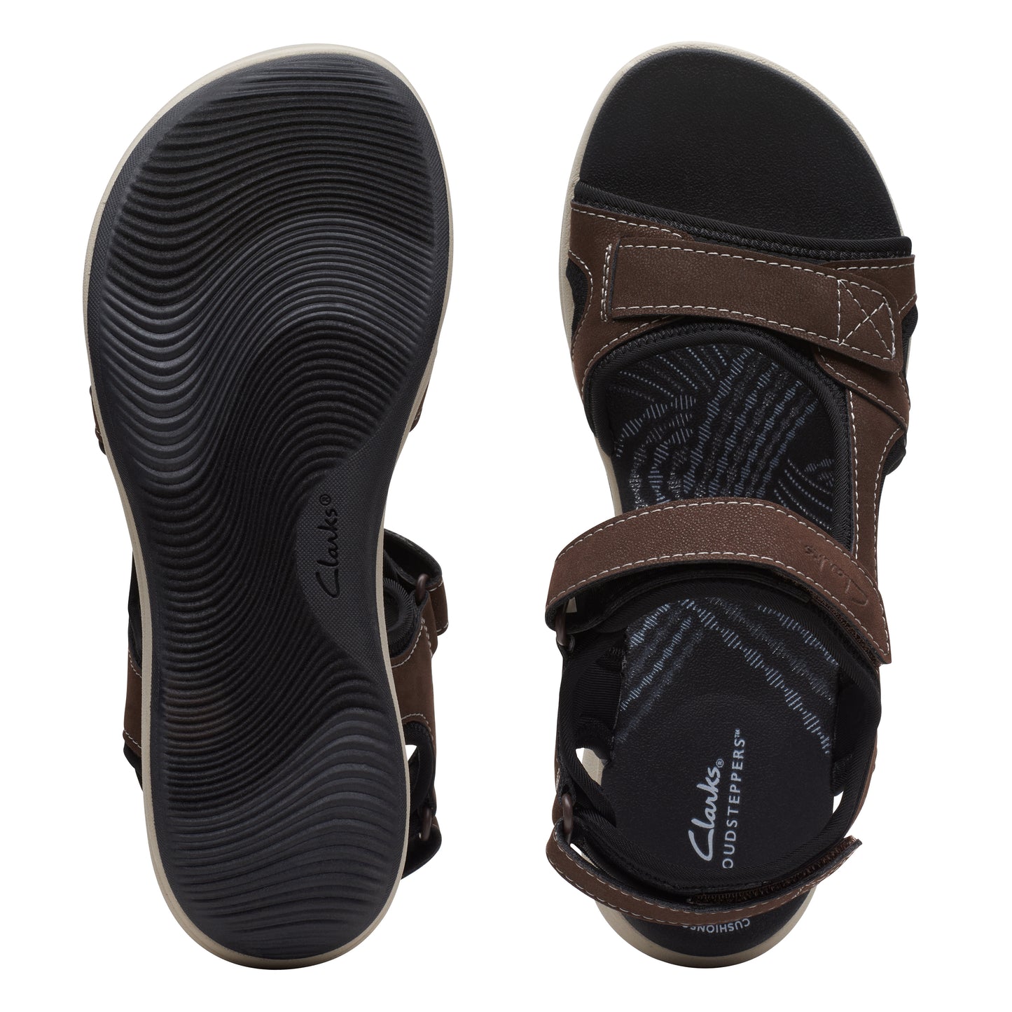 CLARKS レディース ミラベイ ブラウン サンダル