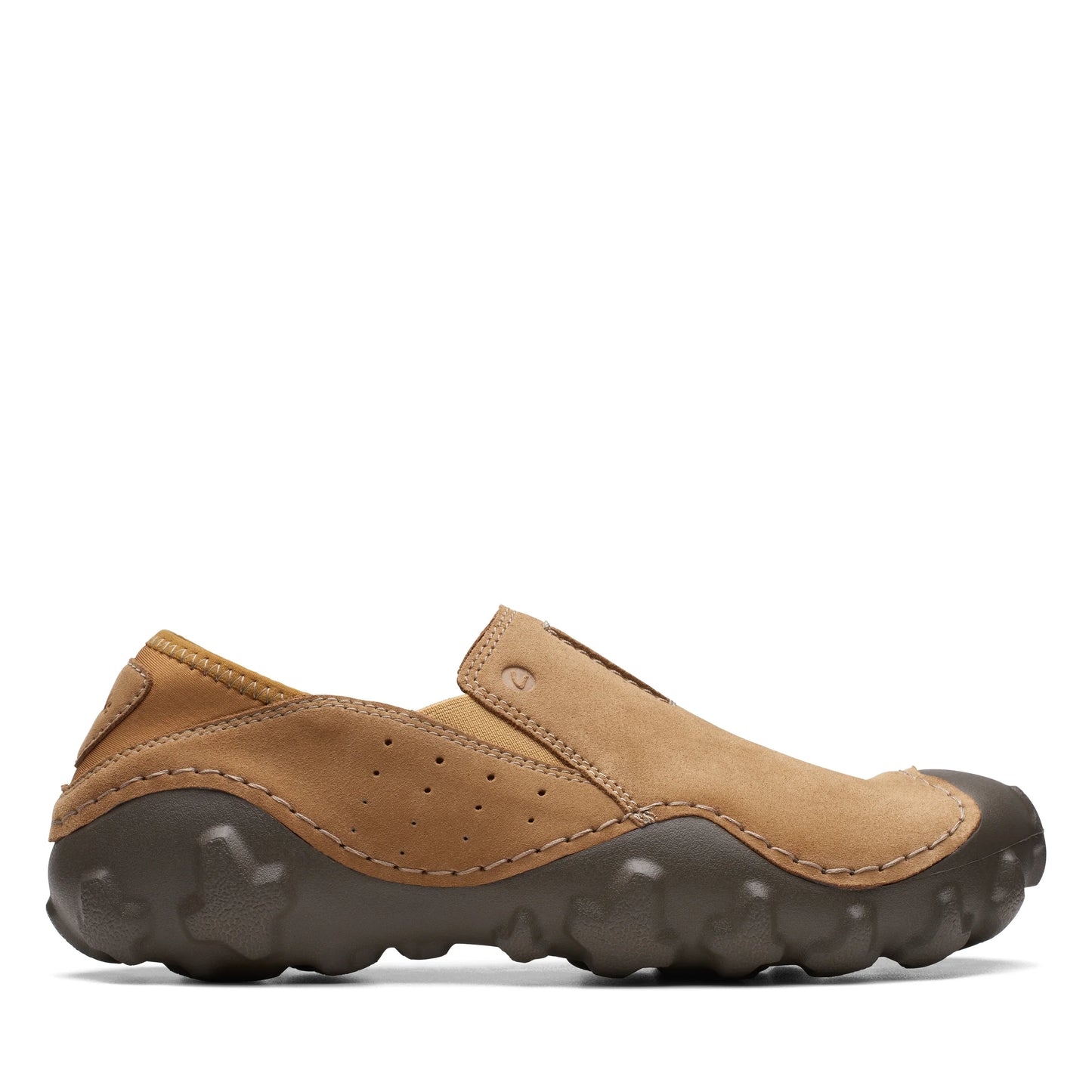 Zapatos Derby De La Marca Clarks Para Hombre Modelo Mokolite Easy Dark Sand Suede En Color Beige