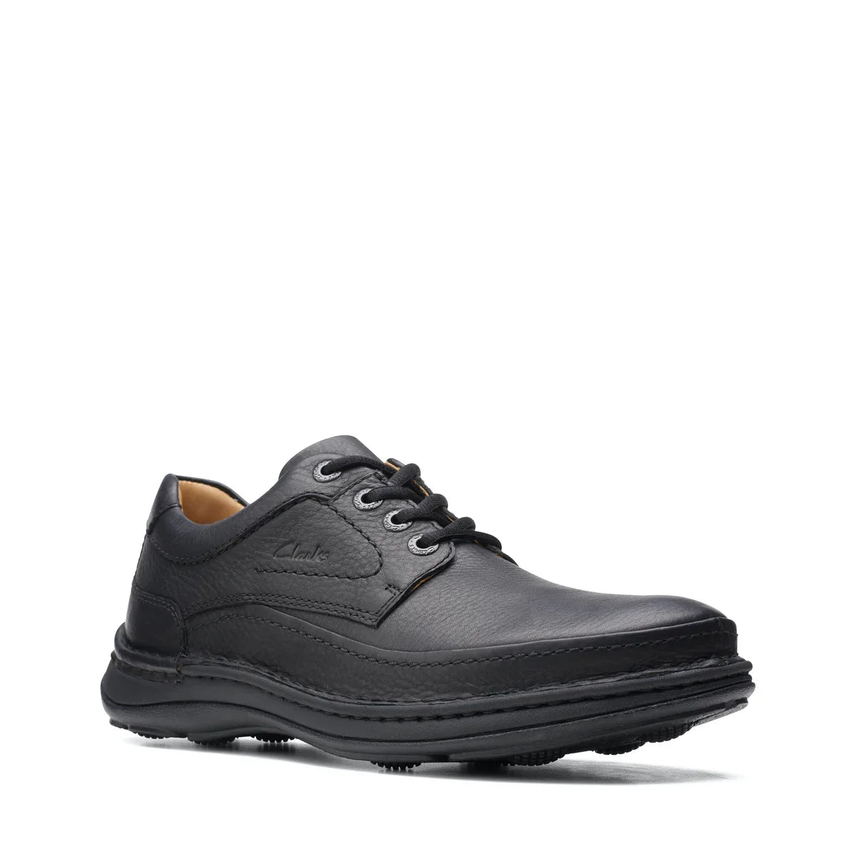 Zapatos Derby De La Marca Clarks Para Hombre Modelo Nature Three Black Leather En Color Negro