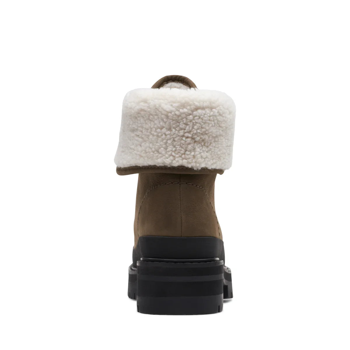 Botas De La Marca Clarks Para Mujer Modelo Orianna Turn Dark Olive Wlined En Color Verde