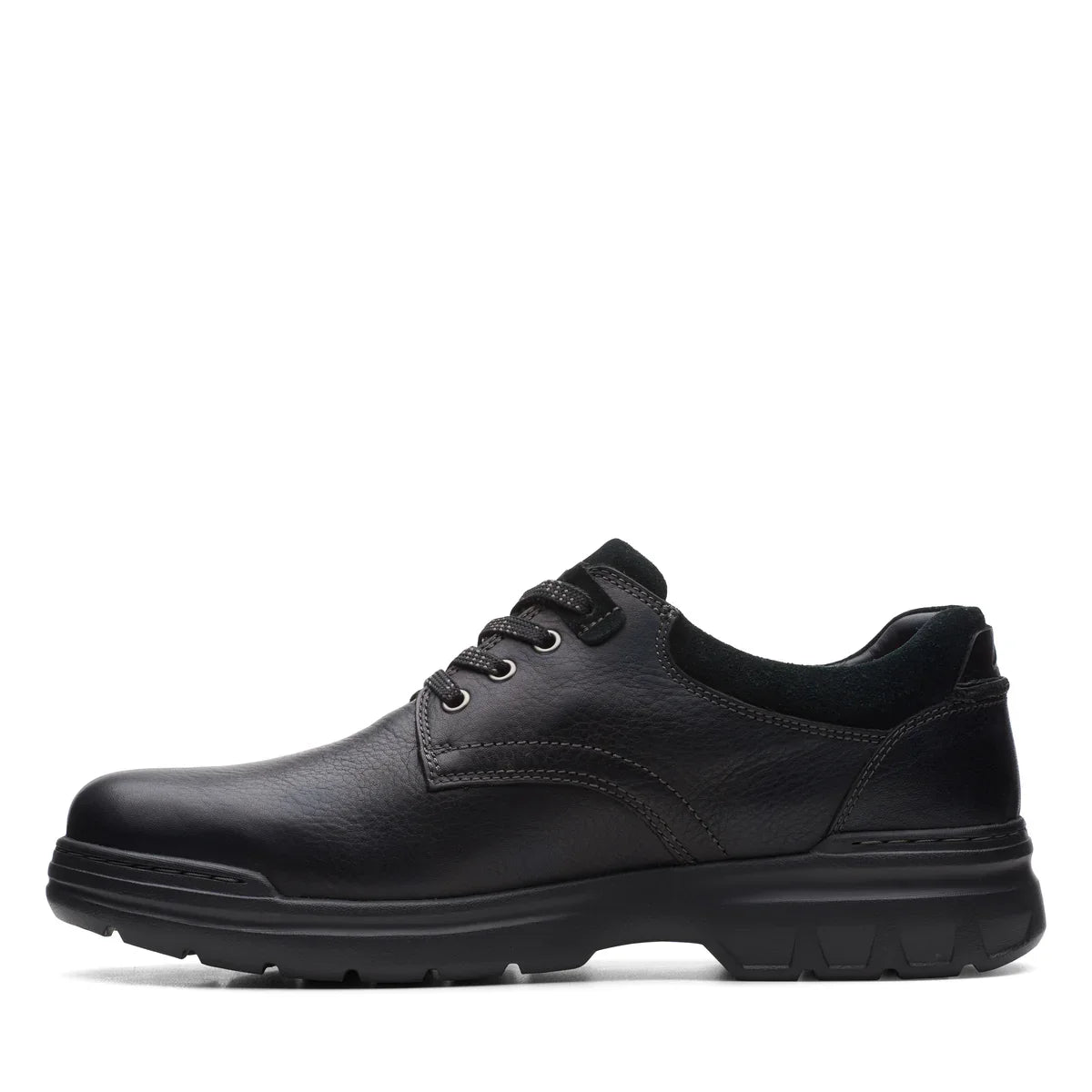 Zapatos Derby De La Marca Clarks Para Hombre Modelo Rockie Lo Gtx Black Leather En Color Negro