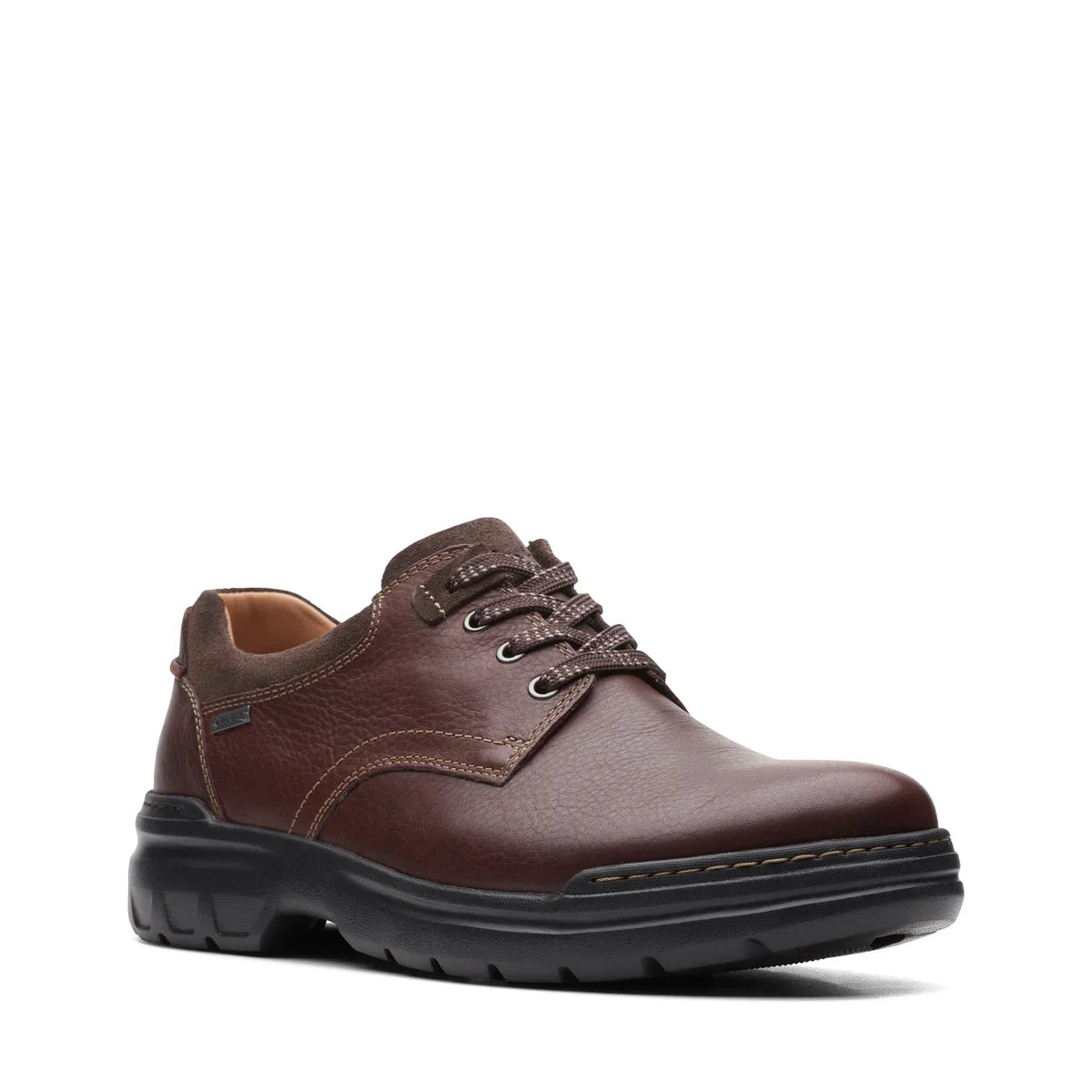 Zapatos Casual De La Marca Clarks Para Hombre Modelo Rockie Walkgtx Dark Tan Lea En Color Marrón