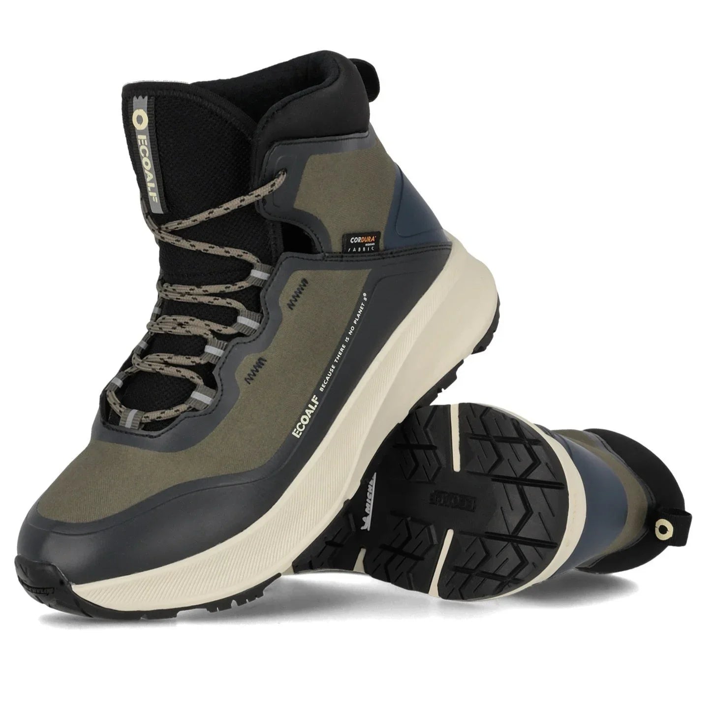 Ecoalf 男靴,Gredos 绿色靴子,卡其色