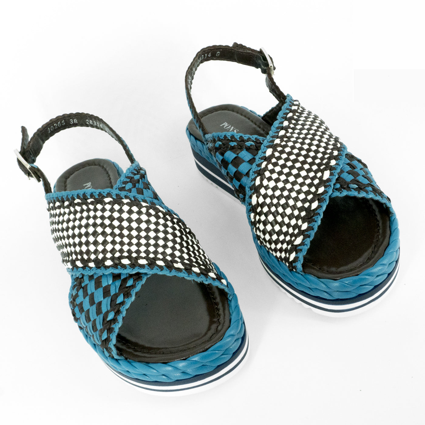 Sandalias De La Marca Pons Quintana Para Mujer Modelo Milan V104 Vira Royal En Color Azul
